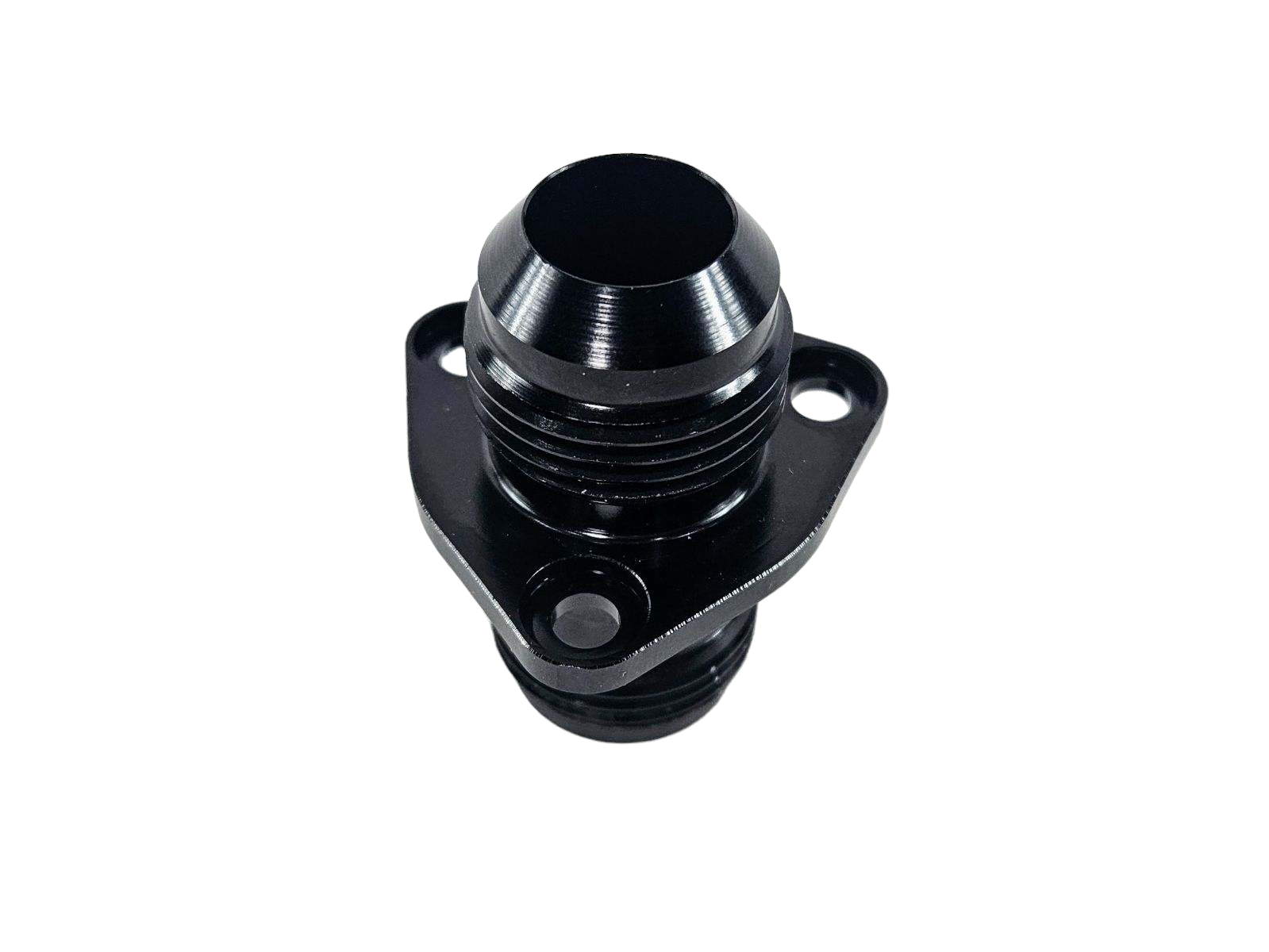 12AN Flanged Bolt Pass Thru Bulkhead Fitting - High Pressure Fuel & Oil Line Connector for Automotive, Marine & Industrial Applications