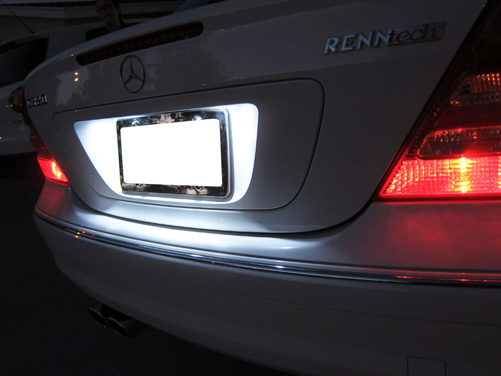 18 SMD Error-Free LED License Plate Lights for Mercedes Benz C-Class, E-Class, CLS-Class - Bright, Durable & Easy Installation for Enhanced Night Visibility