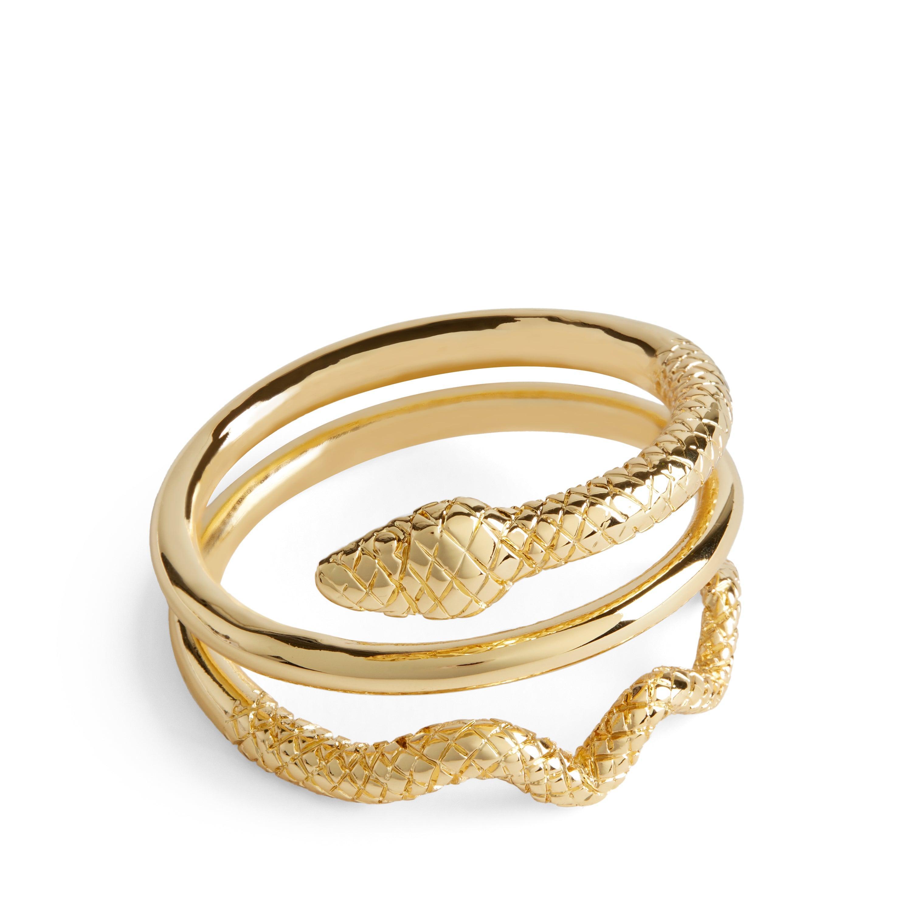 Elegant Gold Snake Napkin Rings Set of 4 - Premium Tableware Decor for Dinner Parties, Weddings & Holiday Gatherings