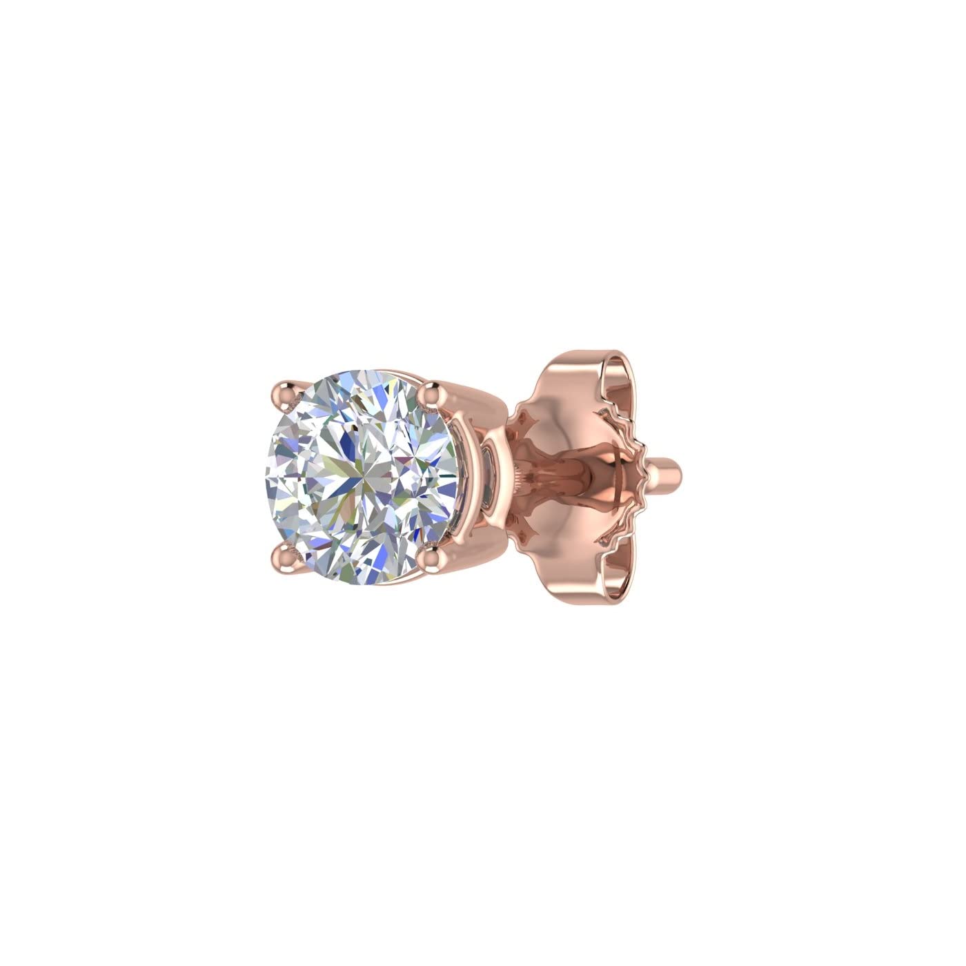1/4 Carat 4-Prong Set Diamond Stud Earrings in 14K Gold - IGI Certified Solitaire Earrings for Women | Perfect for Weddings, Anniversaries & Everyday Elegance