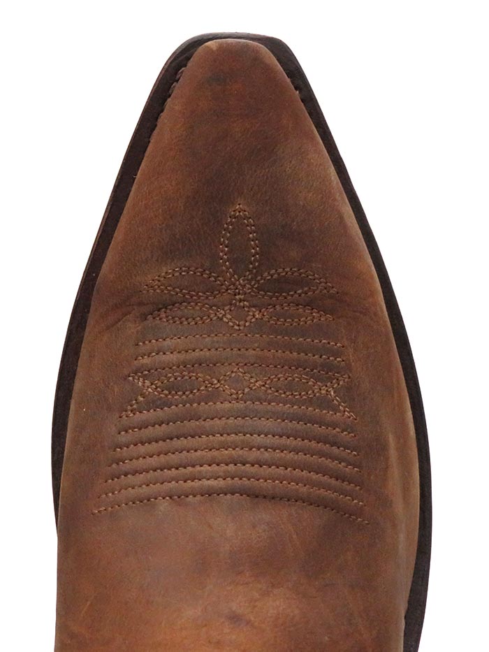Old West LF1511 Women's Western Cowgirl Boots - Brown Snip Toe with Medallion Detail | Perfect for Country Dancing, Rodeos & Western Fashion