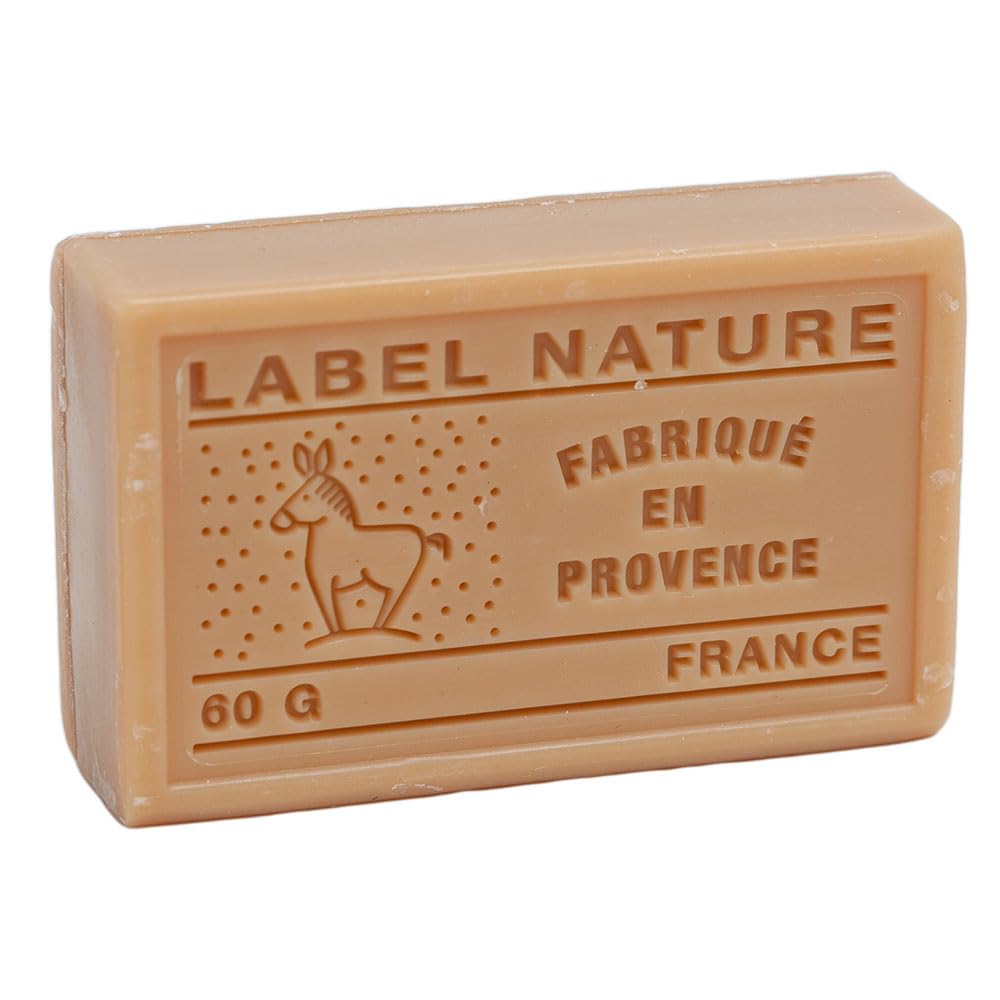 Organic Donkey Milk French Soap - Provence Marseille Honey Scented Bar (60g) - Natural Skin Care for Dry & Sensitive Skin - Perfect for Bath, Shower & Gift Giving