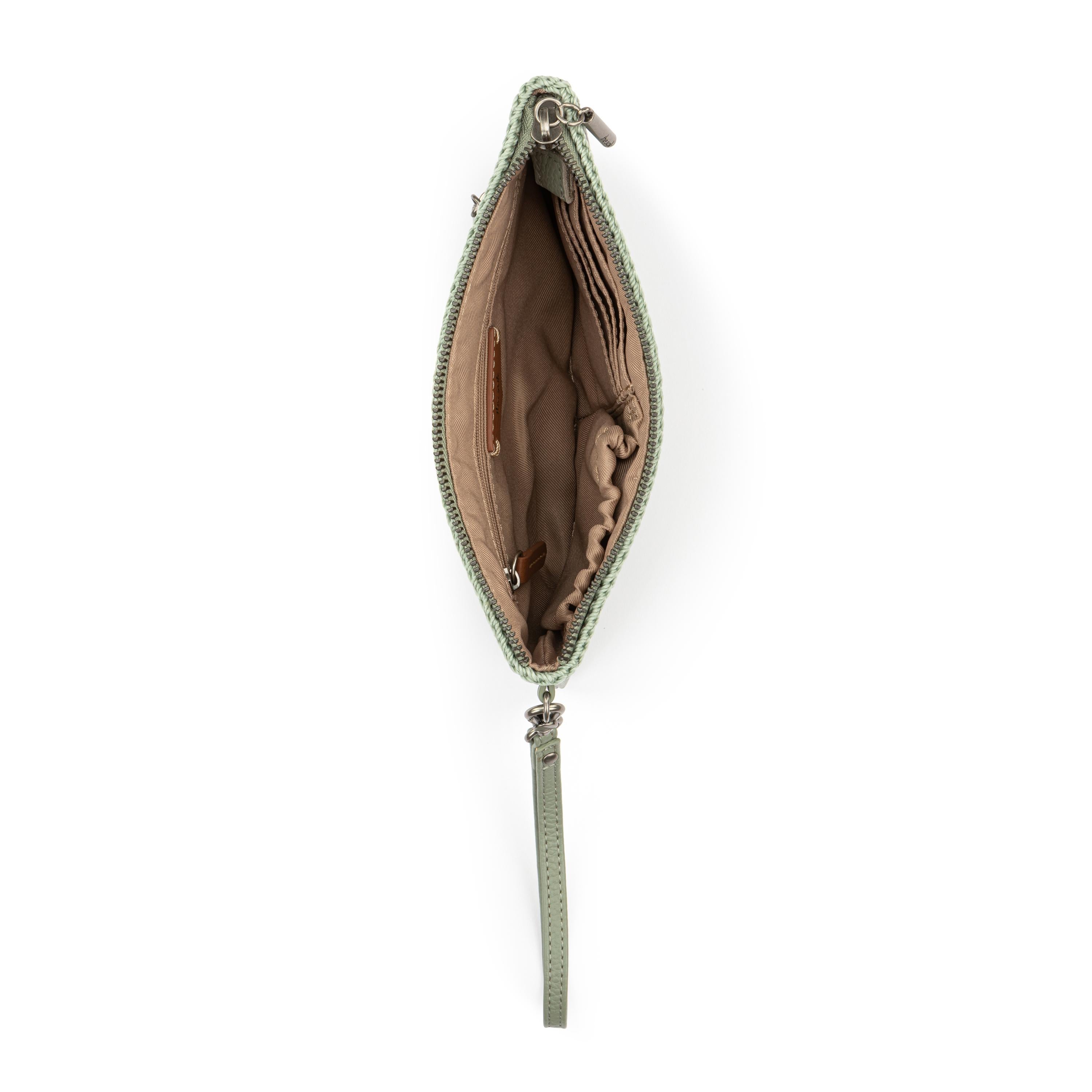 Vita Leather Wristlet in Meadow Green - Stylish & Compact Wallet for Women - Perfect for Everyday Use, Travel, and Night Out