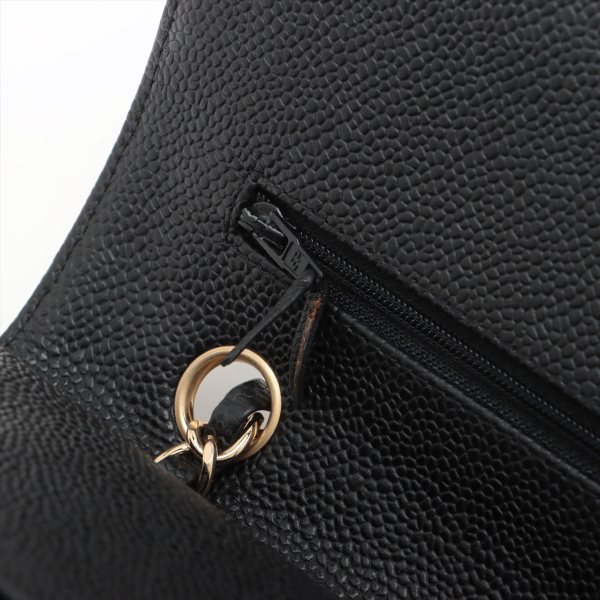 Chanel Classic Flap Bag Medium/Large Black Caviar Leather 13 Series - Luxury Designer Handbag for Women, Perfect for Work, Evening Events & Special Occasions