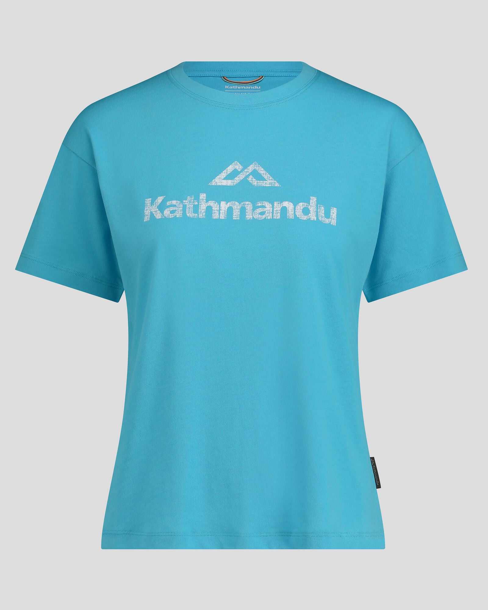 Women's Logo Organic Cotton T-Shirt - Light Sea Green | Soft & Eco-Friendly Casual Tee for Everyday Wear, Outings & Layering