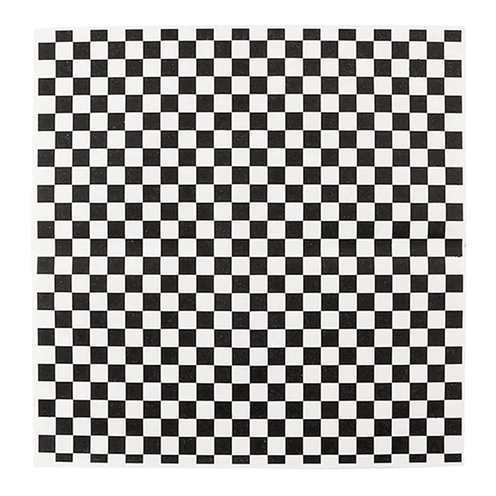 Premium Food Wrapping Tissue Paper - 200pcs Black Plaid Deli Paper, Greaseproof & Wax Paper for Bread, French Fries, Sandwiches - 11.81x11.81 Inches - Ideal for Restaurants, Bakeries, Food Trucks & Home Kitchen Use