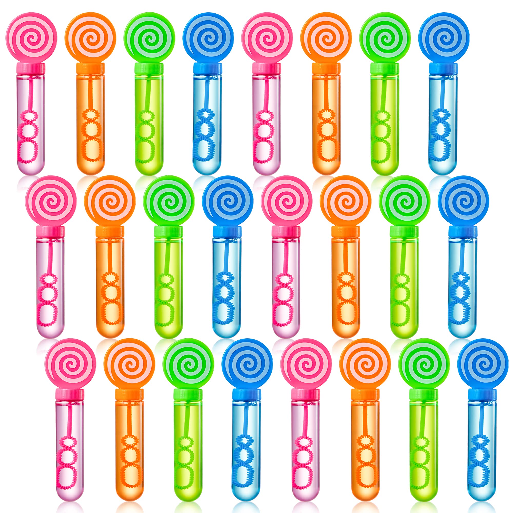 JOYIN 24 Pack Mini Bubble Wands - Kids Bubble Maker Toys for Birthday Parties, Weddings & Summer Outdoor Play - Fun Bubble Blowing Toys for Toddlers & Children - Perfect for Backyard, Park & Beach Activities