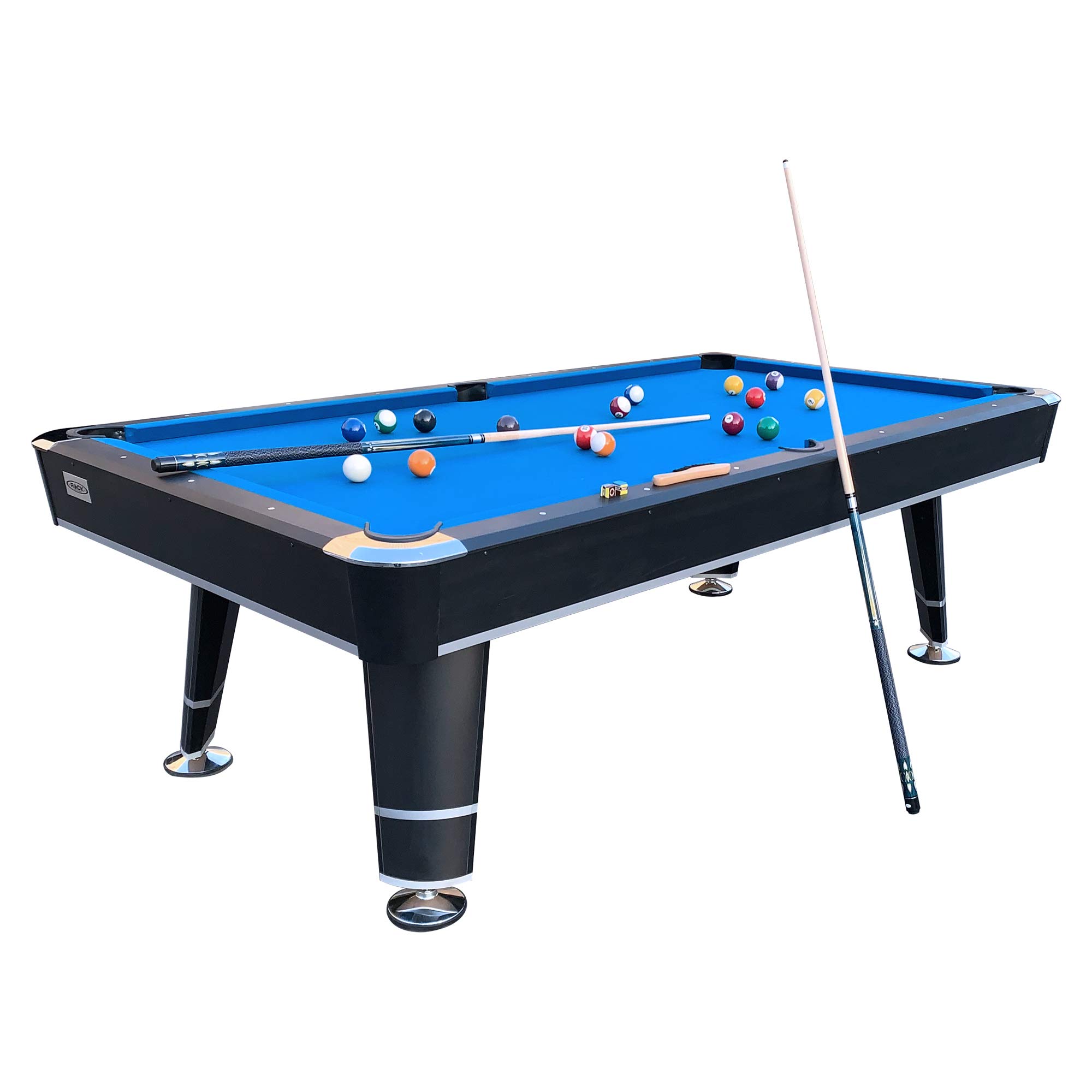 RACK Orion 8-Foot Professional Tournament Billiard Pool Table - Premium Blue Felt for Home Game Rooms & Bars | Competition & Recreational Play