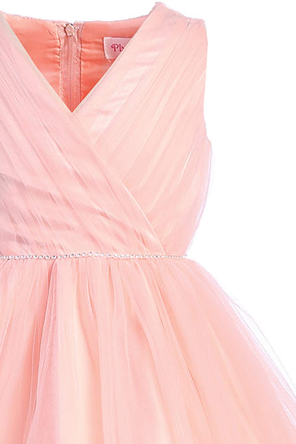 Pink Princess Flower Girl Dresses for Toddlers Size 7-16 - Easter, First Communion, Birthday Party & Special Occasion Outfits for Girls