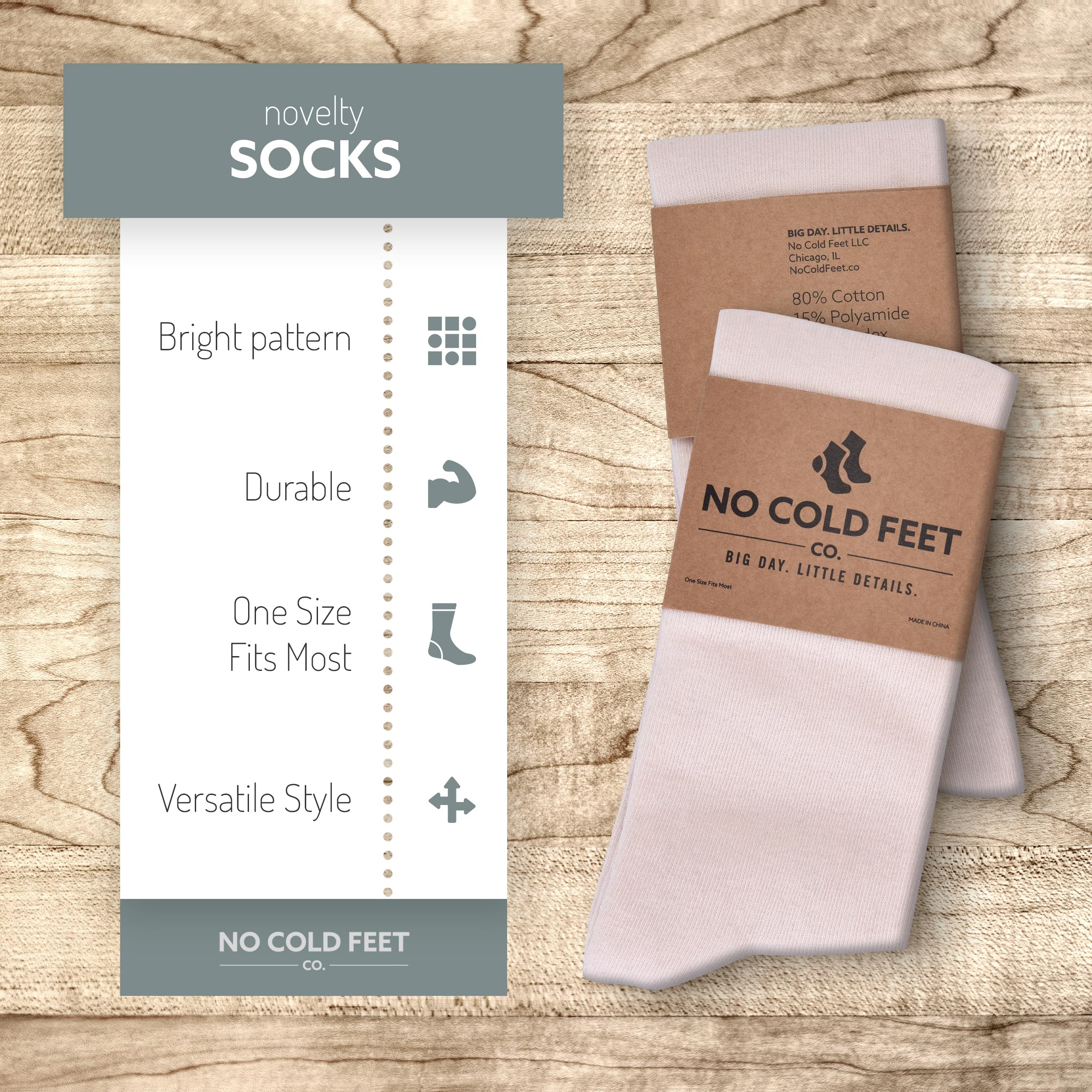 Fun Pink Colorful Novelty Socks for Men - 8 Pack Dress Casual Formal Groomsmen Wedding Socks - Perfect for Parties, Gifts & Special Occasions