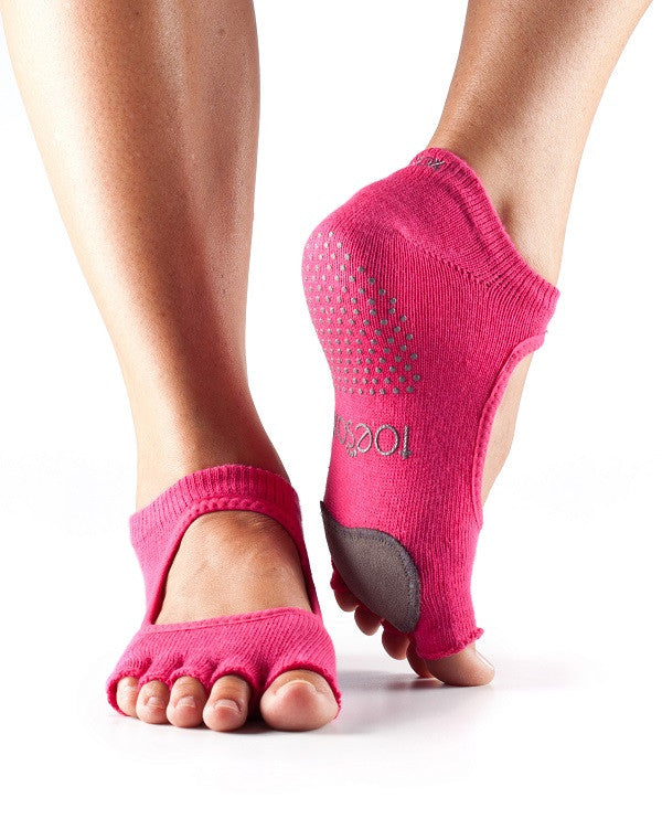 ToeSox Plie Dance Socks for Ballet, Yoga & Pilates - Non-Slip Grip, Breathable & Comfortable for Dance Classes, Workouts & Performance