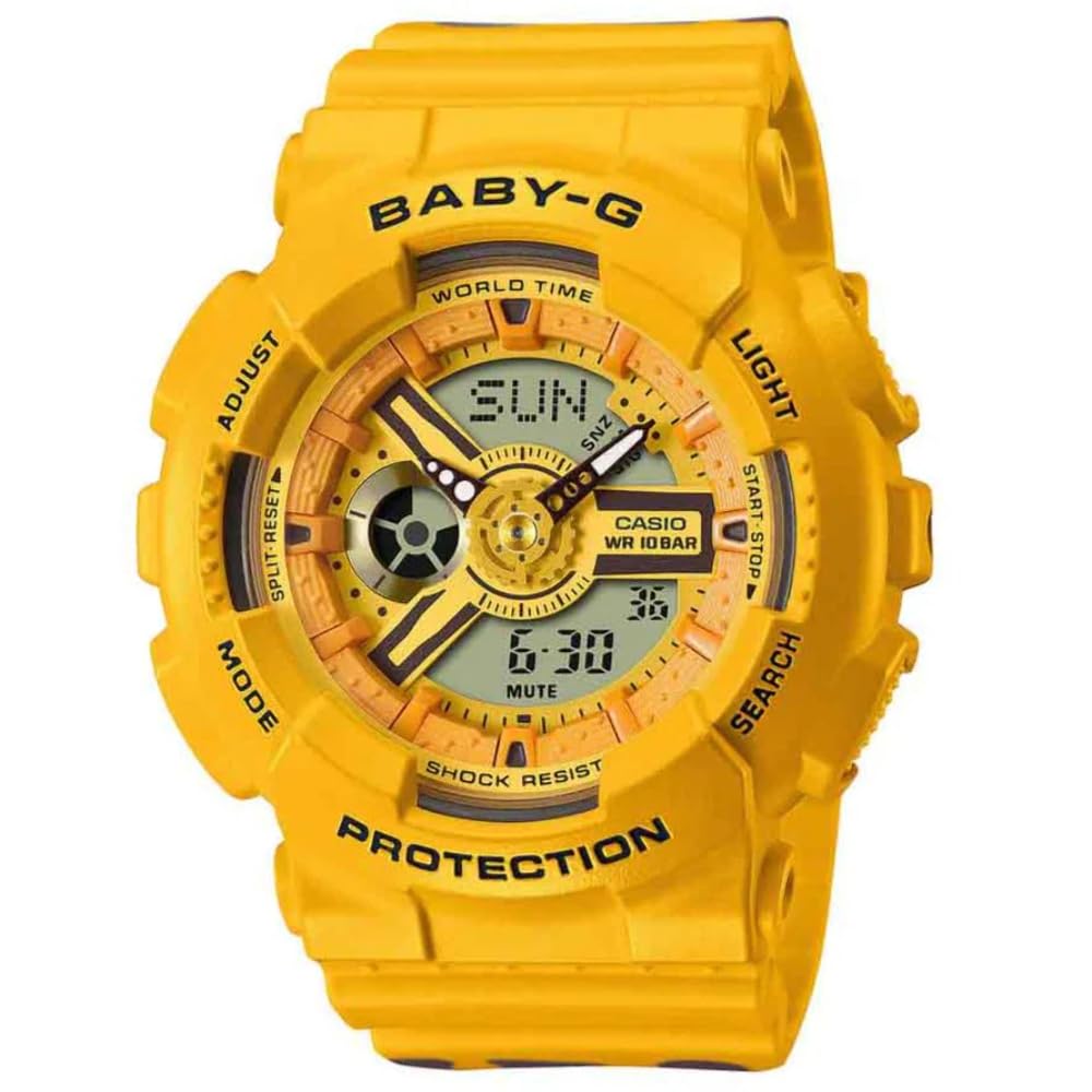 Casio G-Shock BA-110XSL-1A Digital Sport Watch for Men - Black & Silver Design - Shock Resistant & Waterproof - Perfect for Outdoor Activities, Sports & Daily Wear
