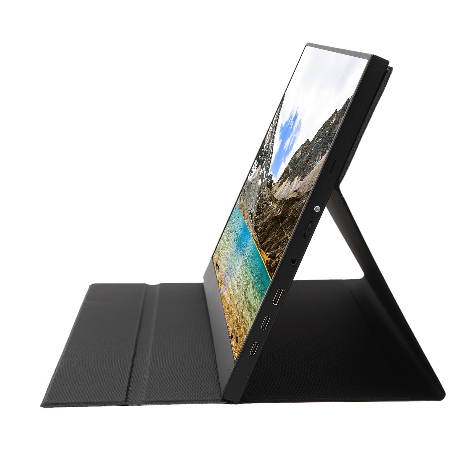 Yoidesu 17.3 Inch Portable Gaming Monitor - 2.5K FHD 165Hz Touchscreen USB-C External Display with HDR, Ultra-Thin 4mm Bezel & Protective Case - Perfect for Travel, Work, and Multi-Screen Gaming Setup