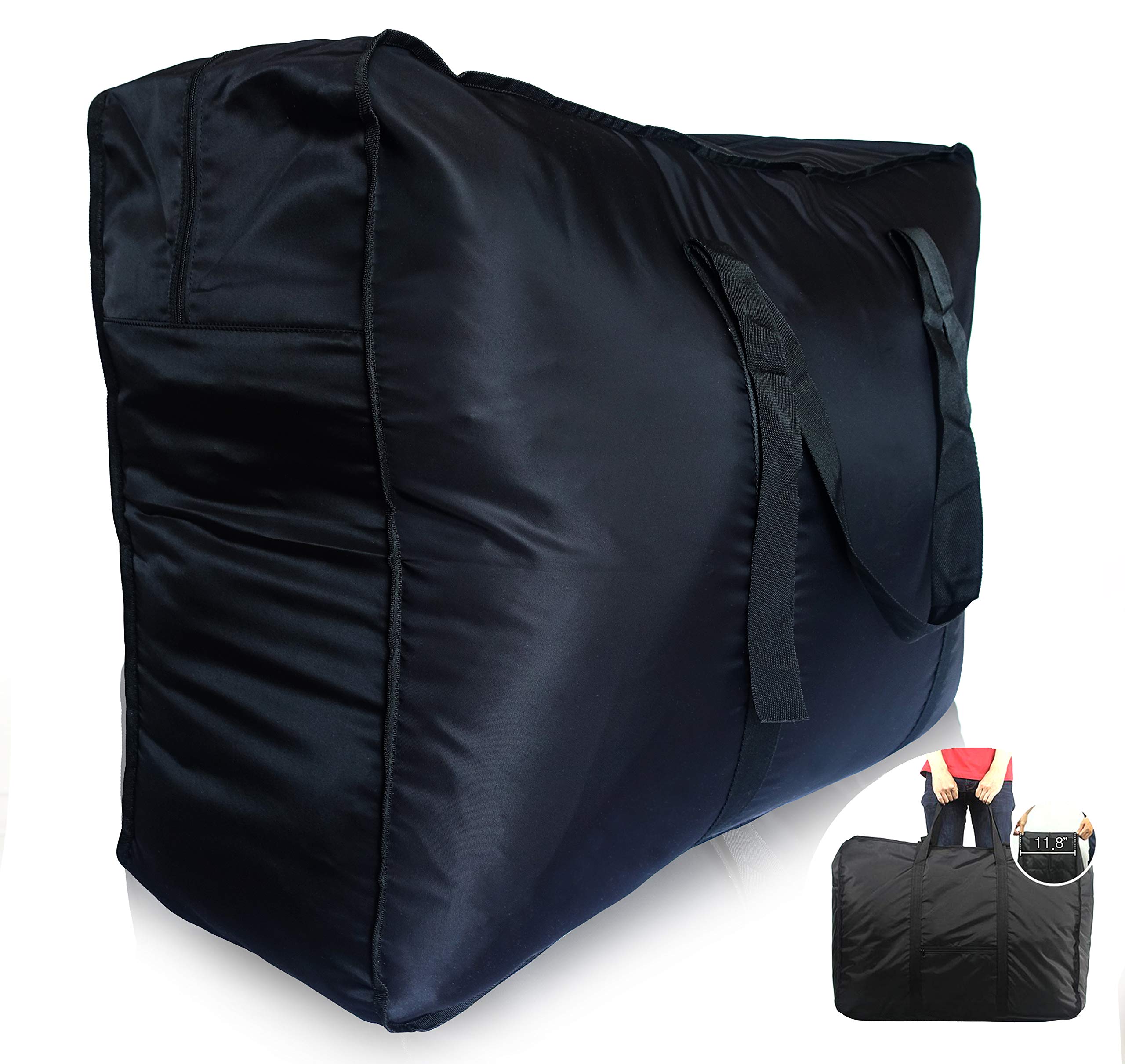 Plago 173L Professional Nylon Extra Large Duffel Bag - Lightweight, Foldable & Water Resistant Travel Duffel for Camping, College, Sports Gear Storage - Perfect for Gym, Air Travel, Bike Trips & Closet Organization