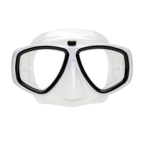 XS Scuba Switch Dive Mask - Anti-Fog Scuba Diving Mask for Snorkeling & Free Diving - Comfortable & Leak-Proof Swim Goggles (White) - Perfect for Ocean Adventures, Pool Training & Underwater Photography