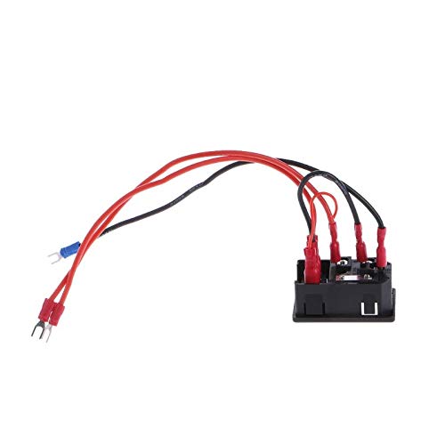 220V/110V 15A Male Power Plug Inlet Socket with Fuse Switch - 3D Printer Power Supply Replacement Part for CNC Machines, Laser Cutters & Industrial Equipment