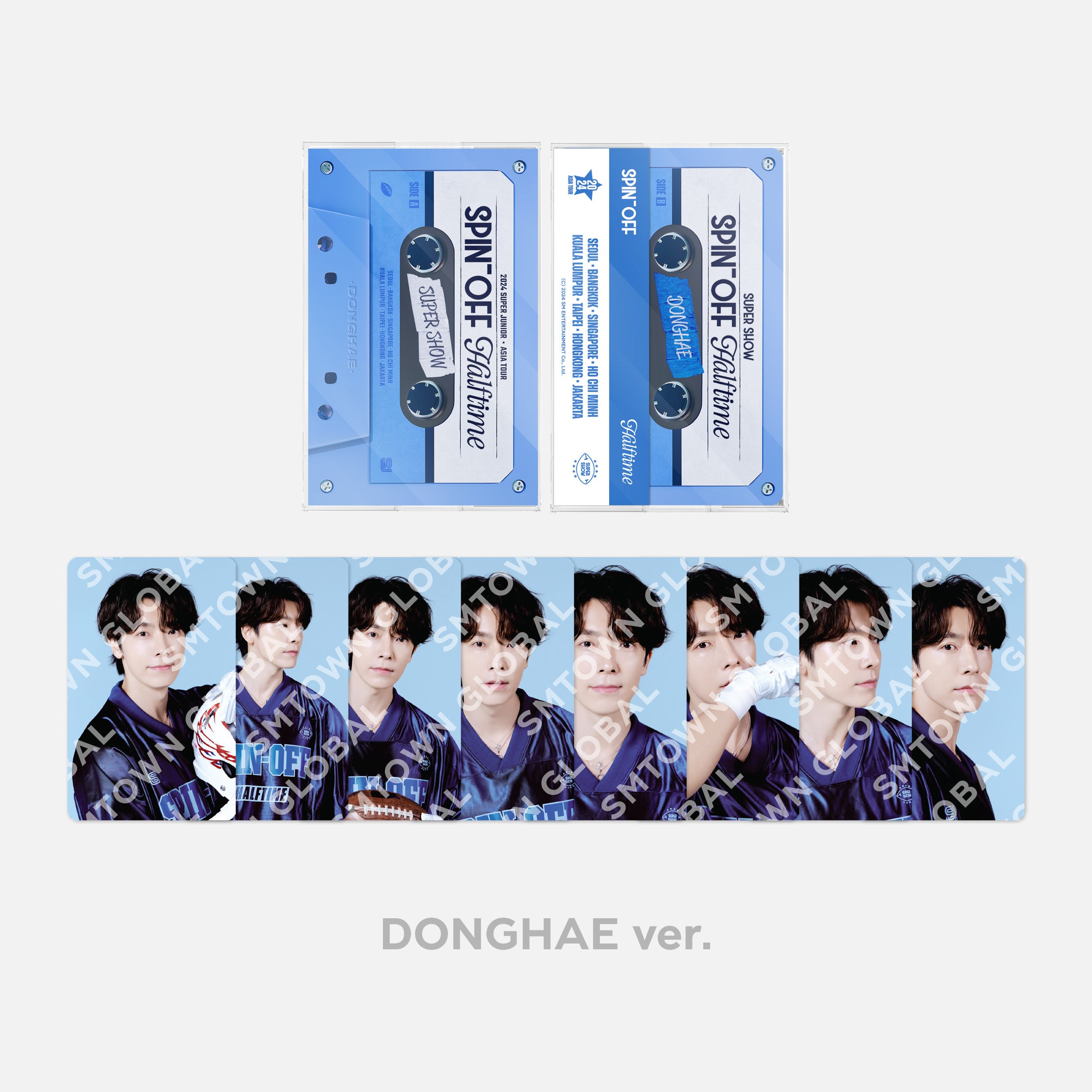 2024 Super Junior 'Super Show Spin Off: Halftime' Cassette Tape Photo Set - Limited Edition K-Pop Merchandise for Fans & Collectors - Perfect for Concerts, Gifts, and Memorabilia Display