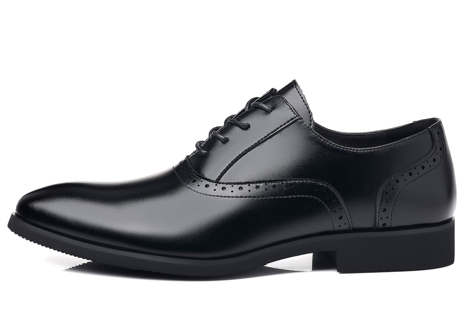 kkdom Men's Classic Lace-Up Dress Shoes - Formal Oxford Business Shoes for Men | Perfect for Weddings, Office & Special Occasions