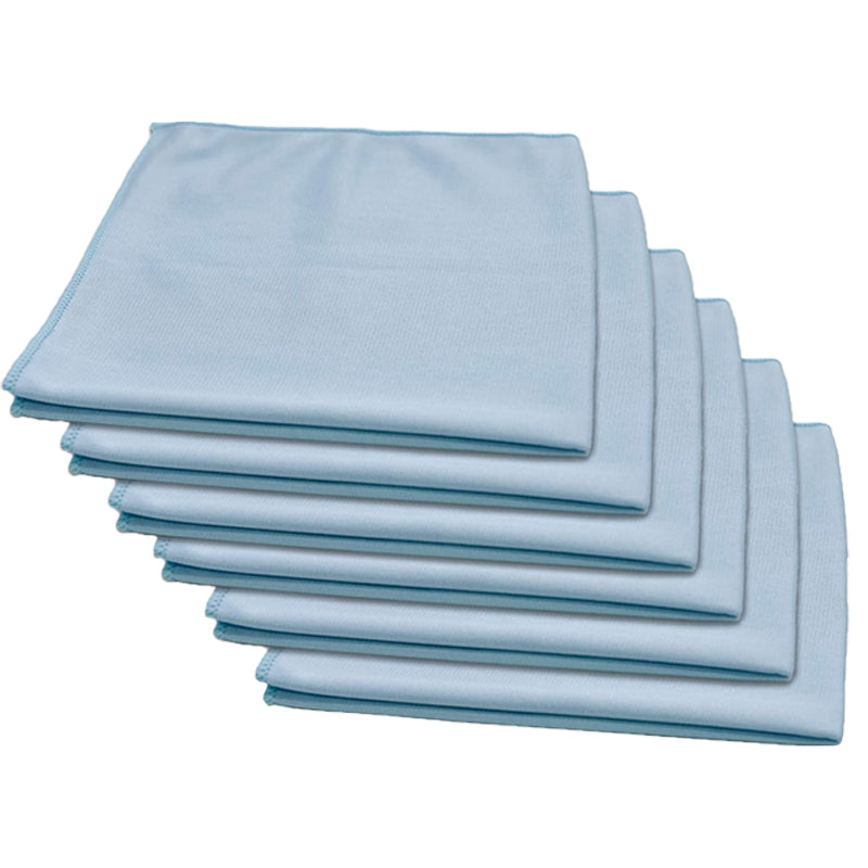 Premium Glass & Mirror Microfiber Cleaning Cloth (16x16 Inches, 290GSM, 6-Pack) – Streak-Free for Windows, Screens, Eyeglasses & Household Surfaces