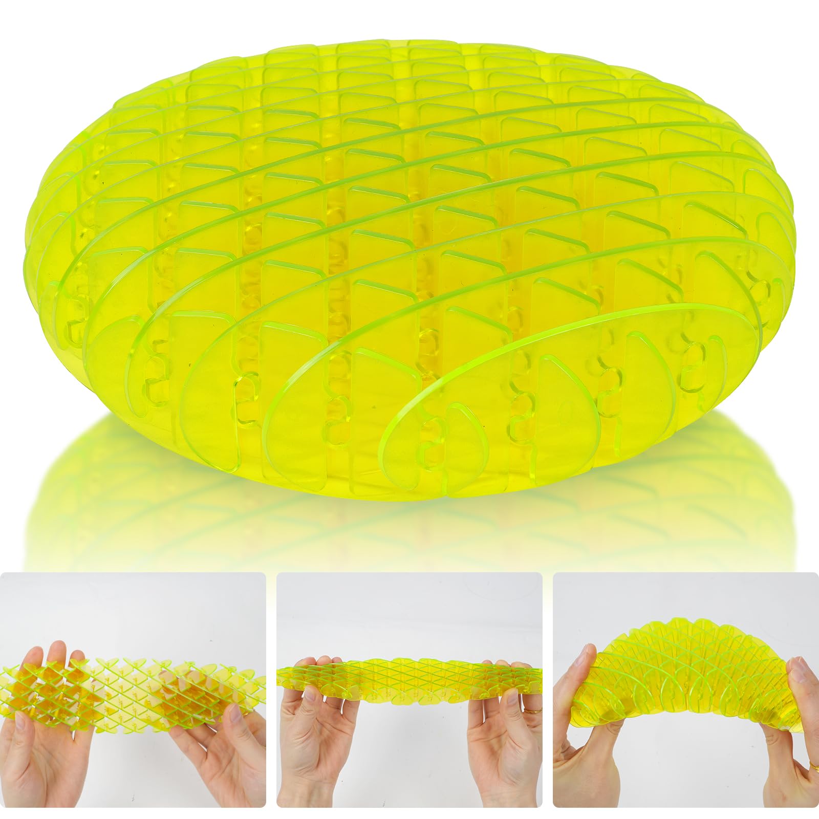 3D Elastic Mesh Fidget Worm Toy - Stretch & Squeeze Sensory Slug for Stress Relief, Anxiety & Focus - Fun Sensory Toys for Kids & Adults - Perfect for Office, Classroom & Home Use (4.72 Inch)
