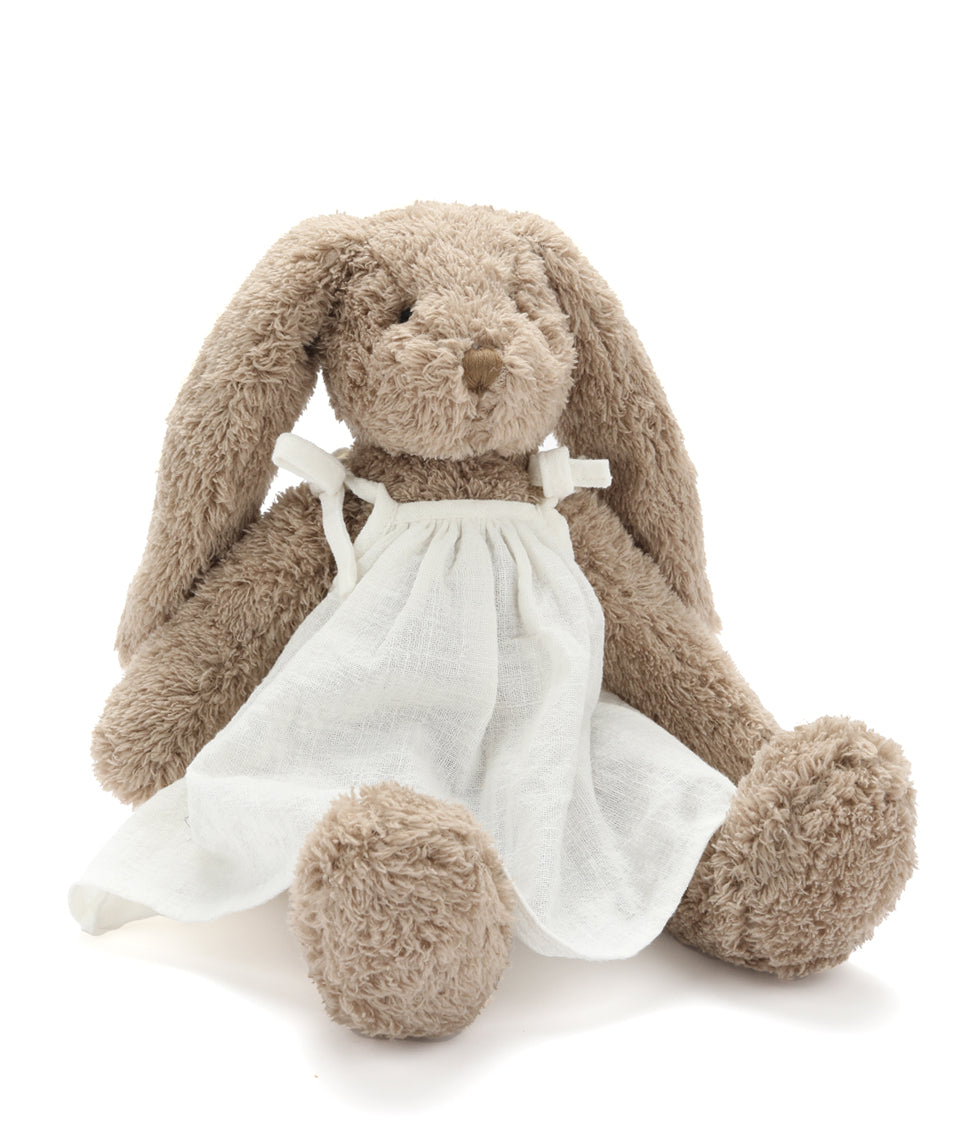 Personalized Mrs Honey Bunny White Plush Toy - Custom Name Stuffed Animal for Easter Gifts, Baby Shower, Nursery Decor & Kids Birthday Presents