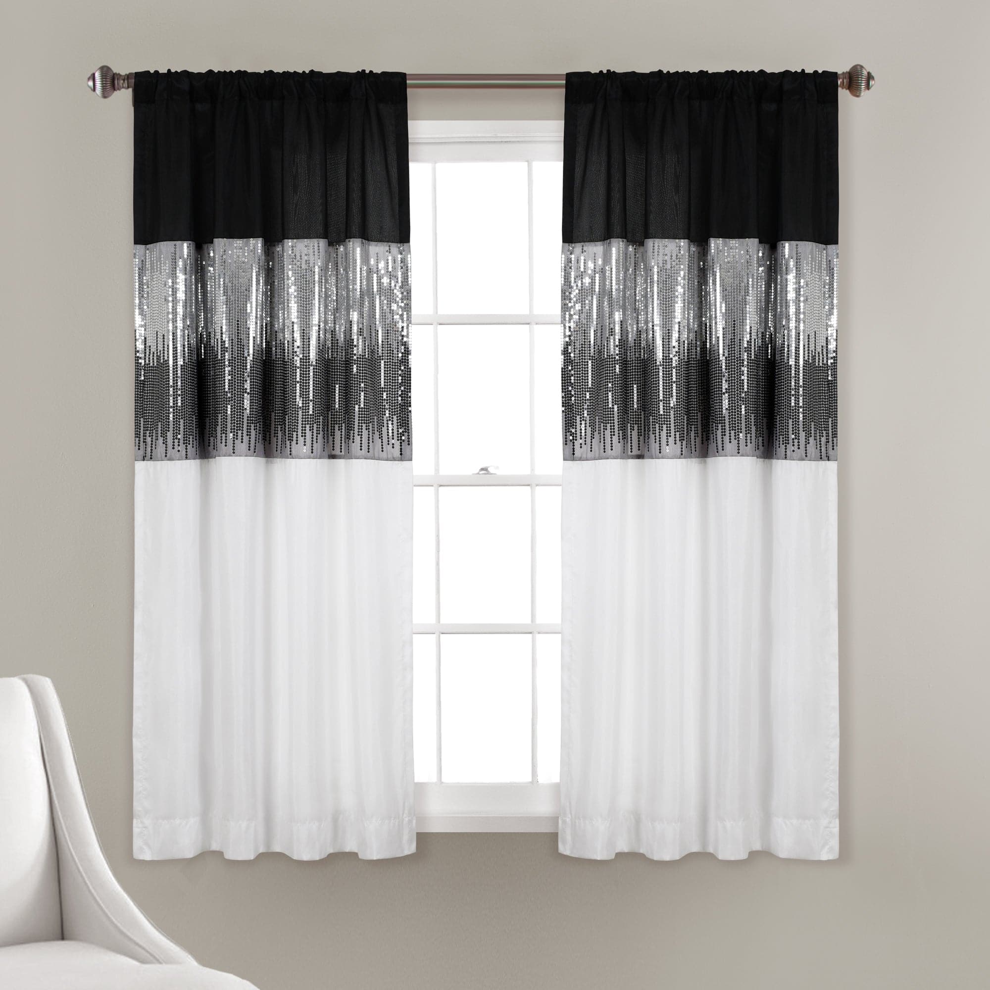 Starry Night Blackout Window Curtain Panel for Bedroom & Living Room - Galaxy Themed Room Darkening Drapes for Better Sleep & Home Decor