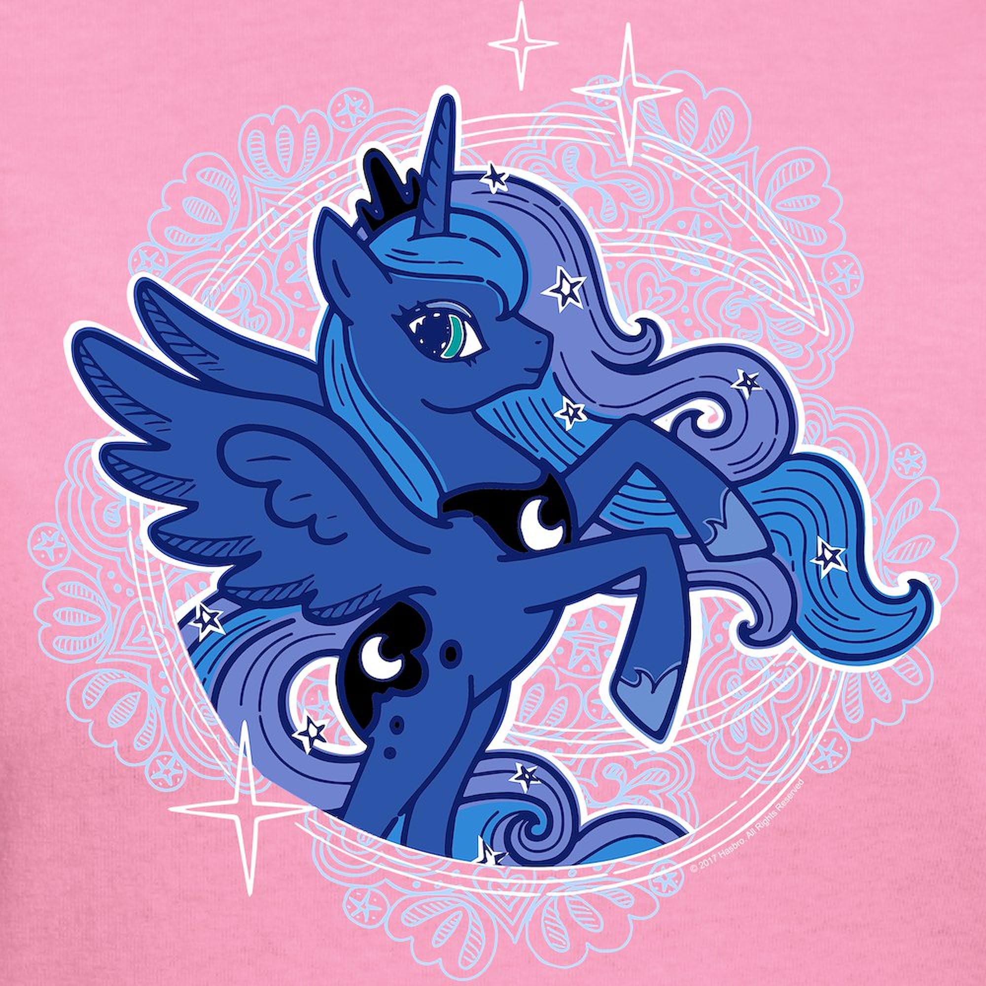 My Little Pony Princess Luna Women's Dark Cotton T-Shirt | Soft & Comfortable Graphic Tee for Casual Wear, Cosplay & Fan Merchandise