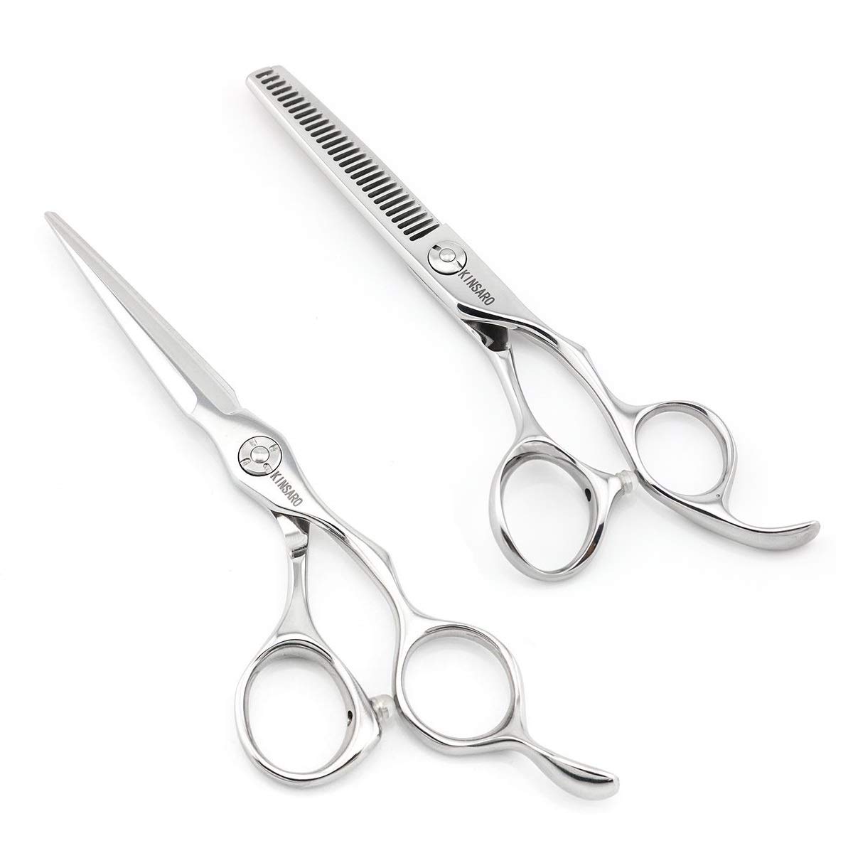 Professional 5.5 Inch Hair Cutting Scissors & Thinning Shears - Barber Grade Stainless Steel Hairdressing Tools for Salon, Home Haircuts & Styling