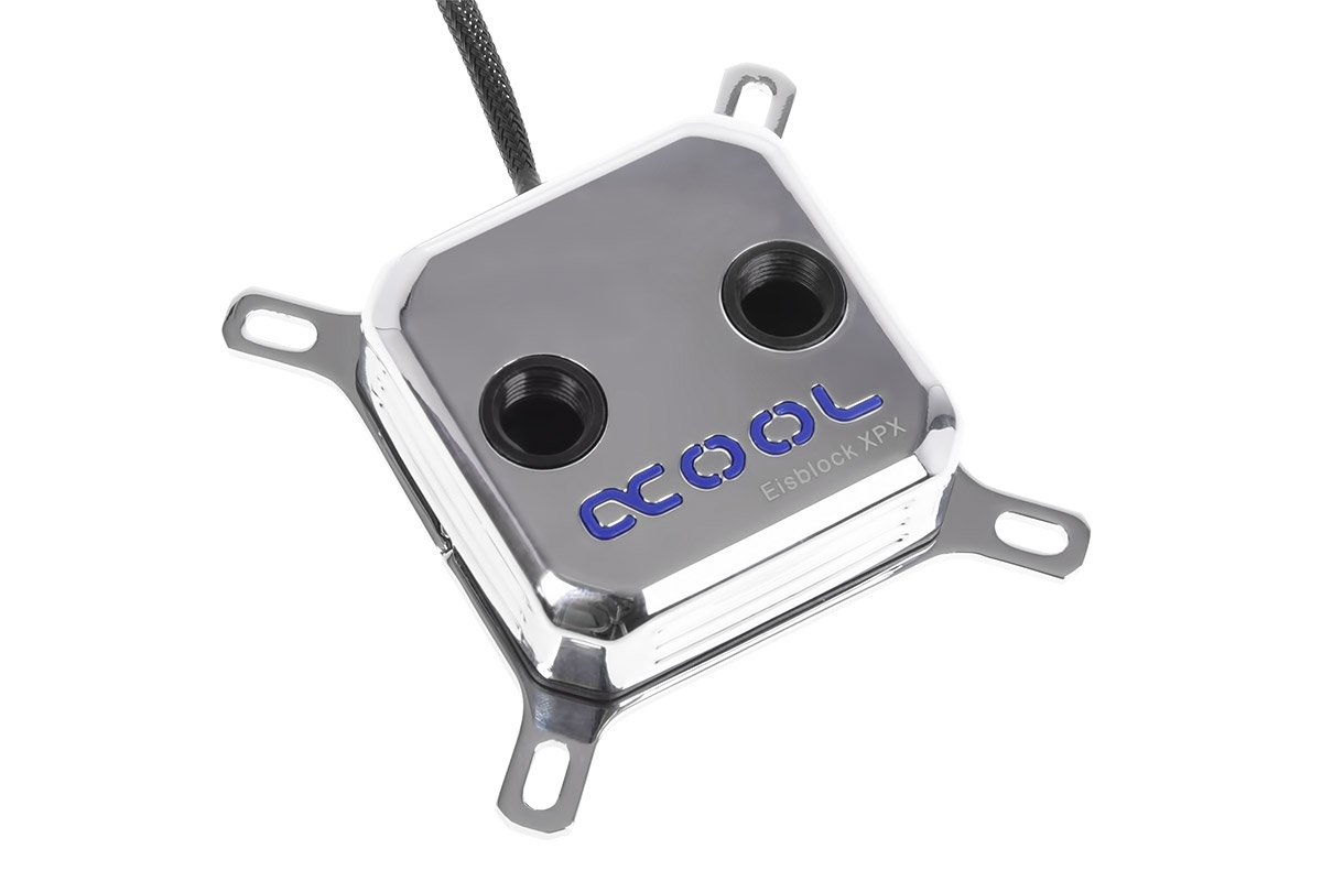 Alphacool Eisblock XPX CPU Water Block - High Performance Liquid Cooling for Intel & AMD Processors - Chrome Finish - Ideal for Gaming PCs & Overclocking Rigs