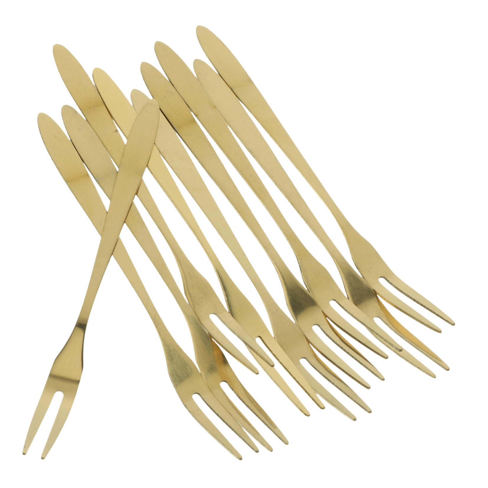 10-Pack Reusable Stainless Steel Fruit Forks & Picks - Perfect for Parties, Picnics, and Fruit Platters - Durable & Eco-Friendly Dessert Utensils