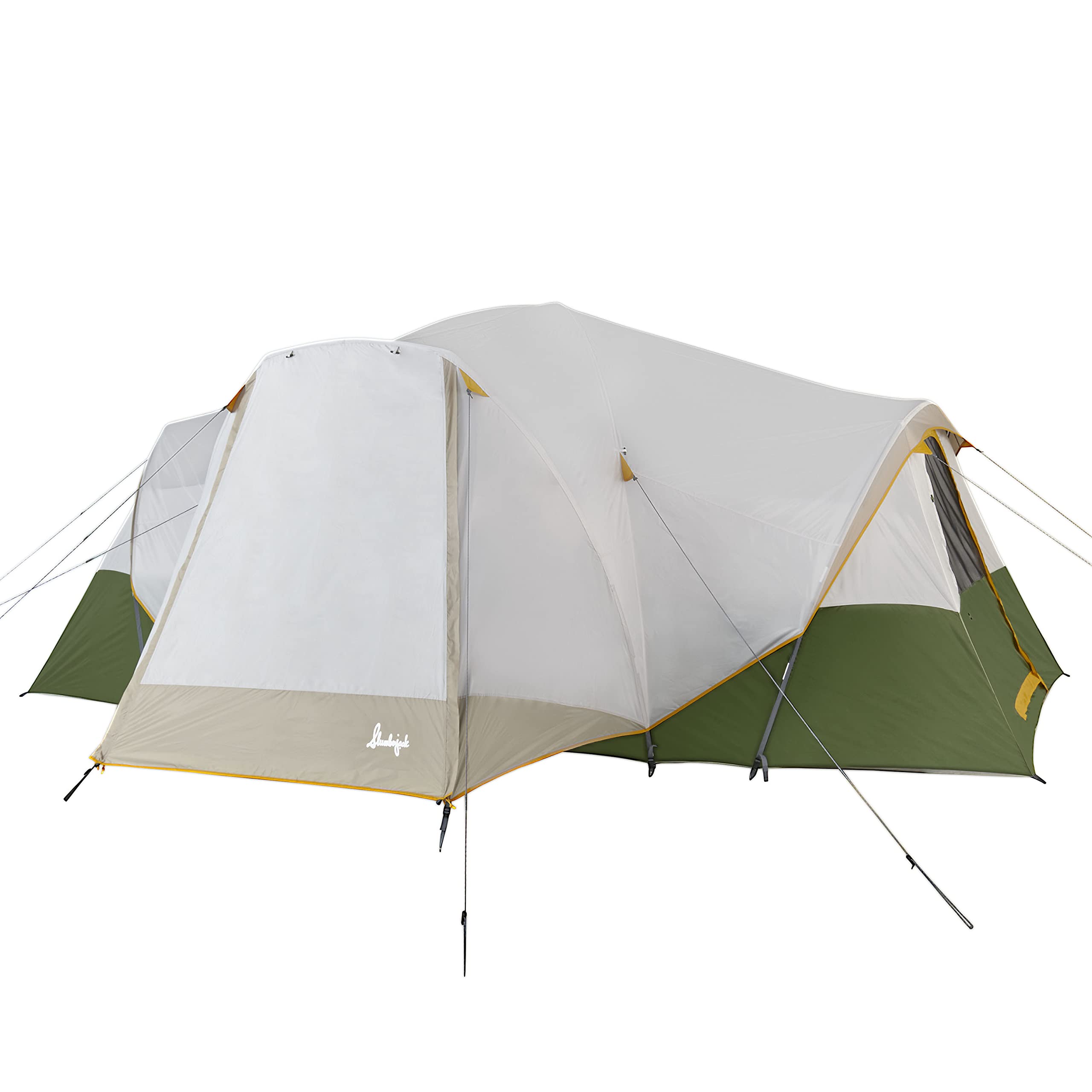 Slumberjack Riverbend 10-Person Hybrid Dome Tent - Spacious Family Camping Shelter for Outdoor Adventures, Backpacking & Group Camping Trips