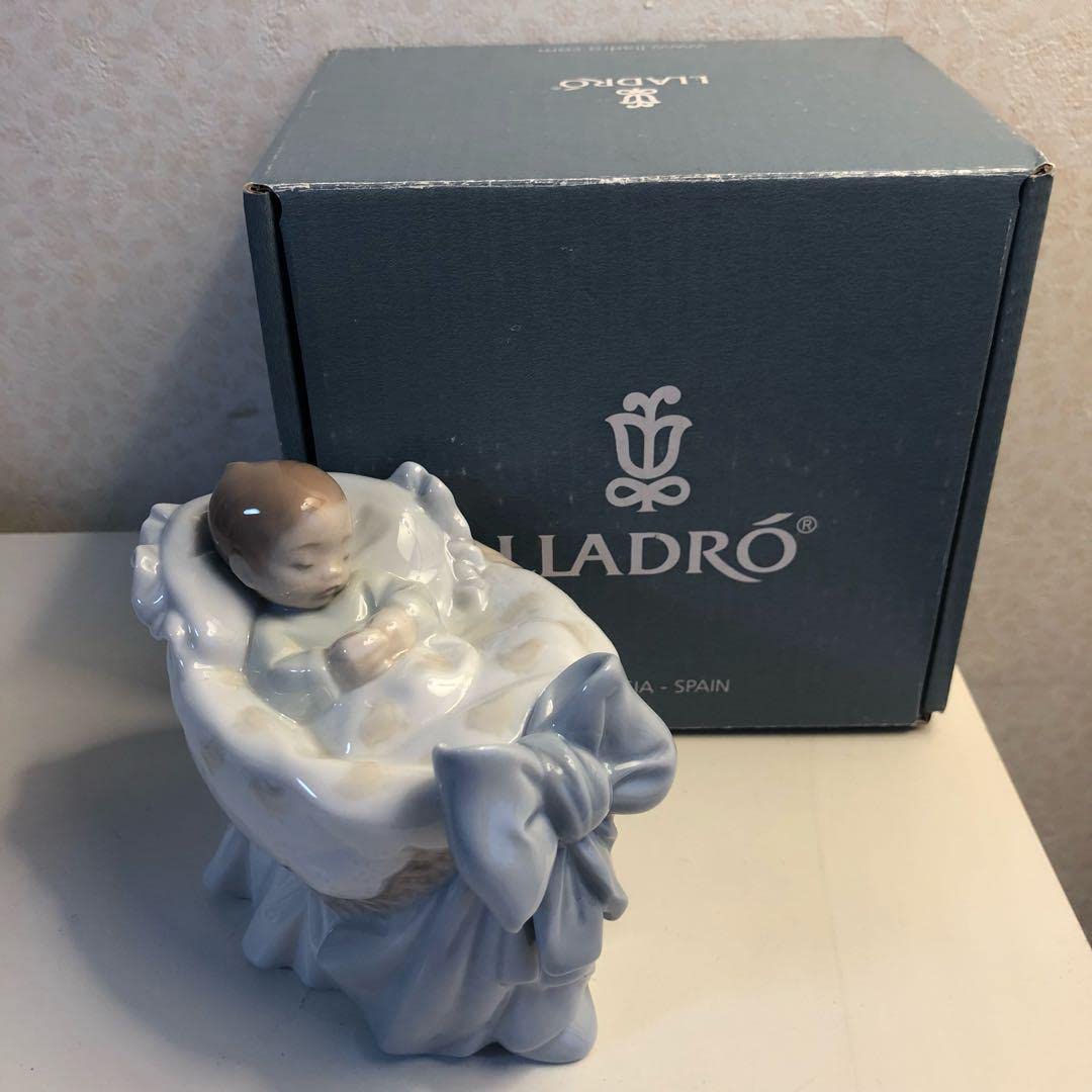 Sweet Baby Boy Ladro Figurine - Elegant Porcelain Collectible for Home Decor, Gift, and Nursery Display