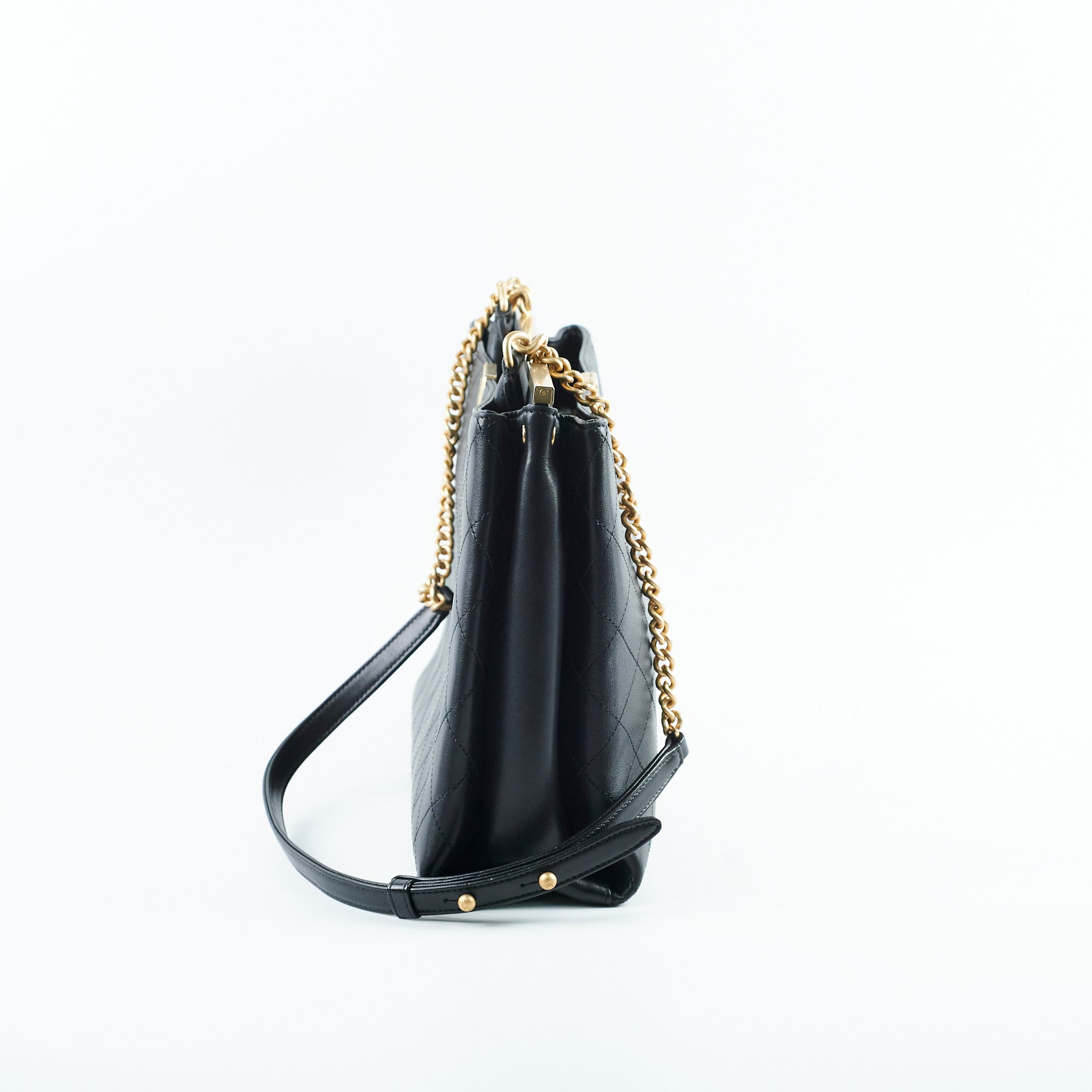 Chanel Coco Luxe Large Tote Bag - Genuine Calfskin Leather, Black, 25 Series - Perfect for Work, Travel & Luxury Everyday Use
