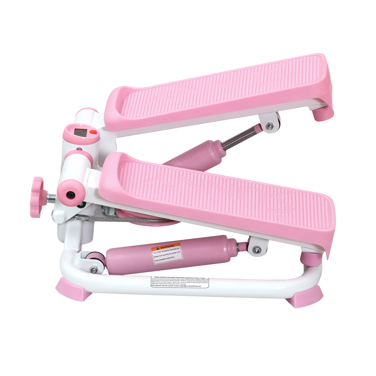 Total Body Pink Stepper Machine - Compact Home Exercise Equipment for Cardio & Leg Workouts | Perfect for Small Spaces, Office & Apartment Fitness