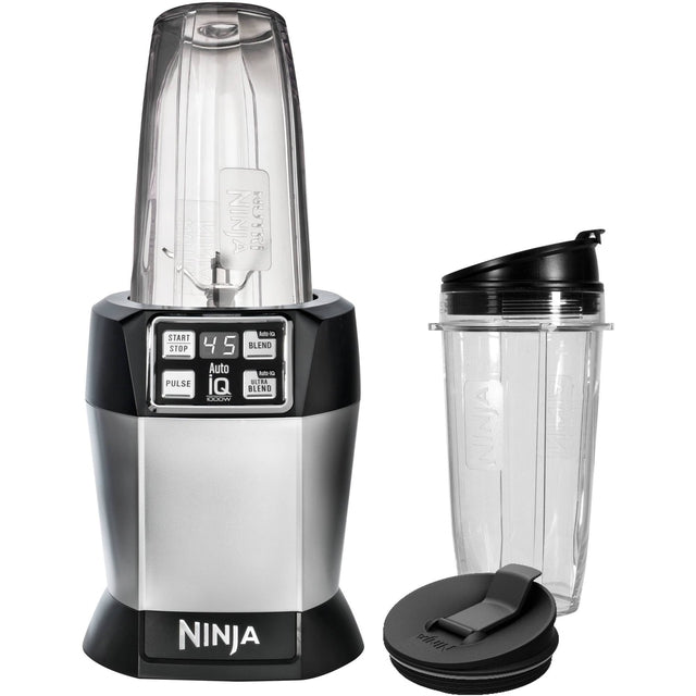 Nutri Ninja BL480/BL480D Auto IQ Single Serve Blender - Powerful Nutrient Extraction for Smoothies, Shakes & Meal Prep - Perfect for Kitchen, Gym & Office Use