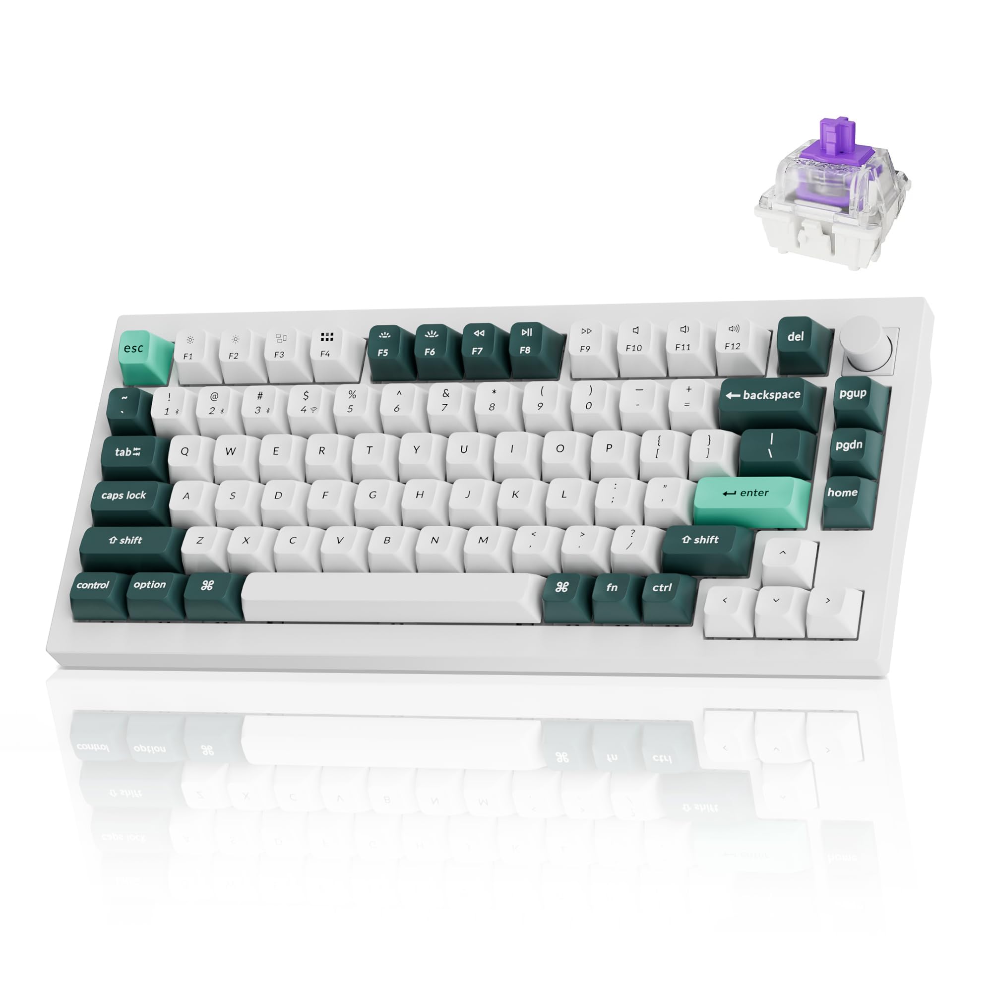 Keychron Q1 HE Wireless Custom Mechanical Keyboard - QMK/VIA Programmable, Hall Effect Gateron Magnetic Switches, Rapid Trigger, Hot-Swappable, 2.4GHz/Bluetooth, RGB Backlit for Mac/Windows/Linux | Perfect for Gaming, Coding & Office Work