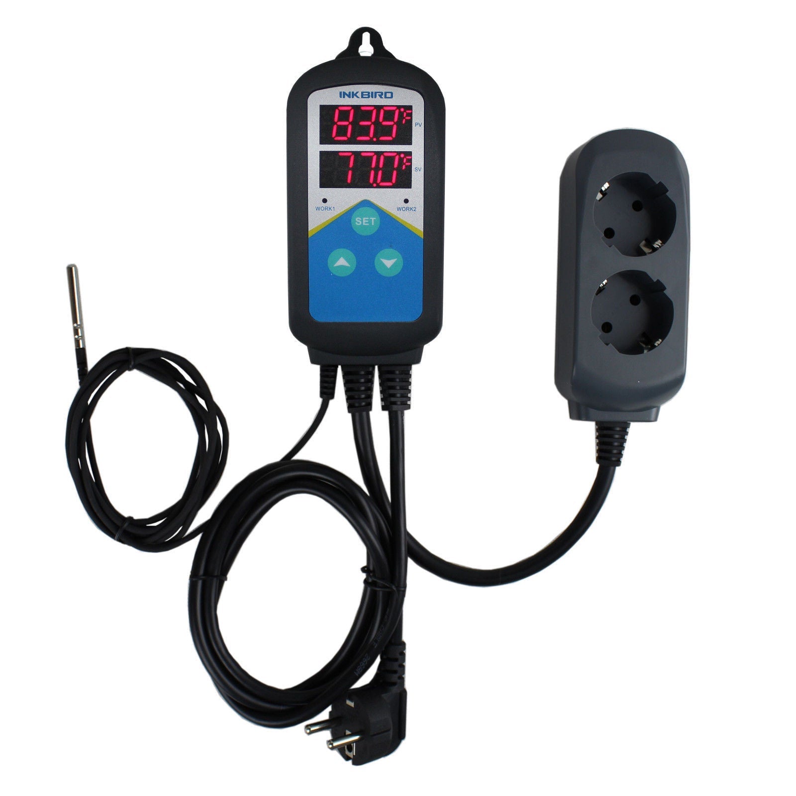 ITC 306T Digital Temperature Controller - Precise Thermostat for Home Brewing, Aquariums & Reptile Tanks | Dual Display & PID Control