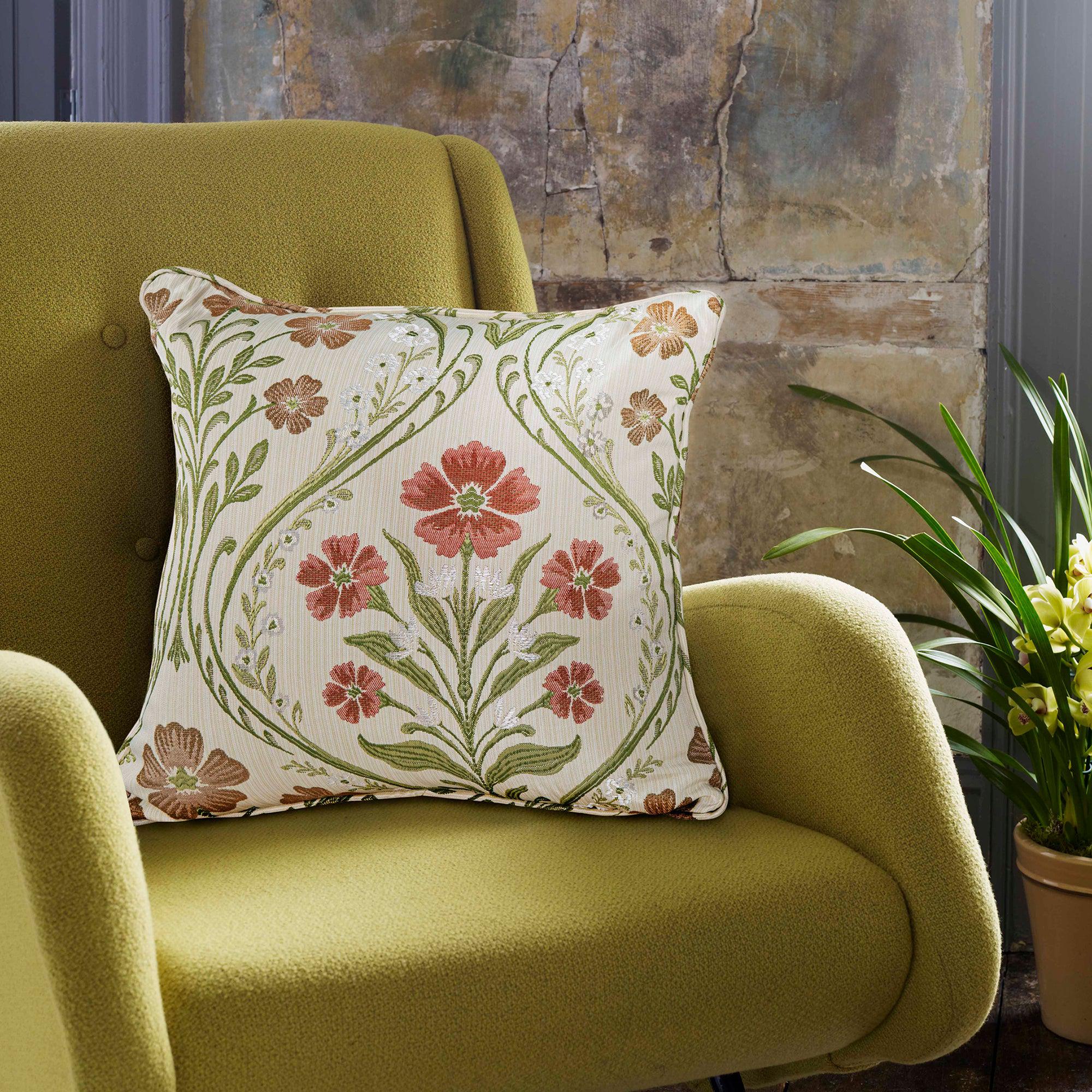 Elegant Estelle Natural Cotton Cushion Cover - Soft & Breathable Home Decor for Sofa, Bed, or Chair - Perfect for Living Room, Bedroom & Office