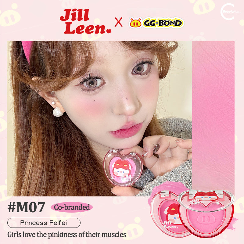 JILL LEEN X GG BOND Heart-Shaped Cream Blush - Long Lasting Natural Cheek Color Makeup for Women | Perfect for Daily Wear, Date Night & Special Occasions
