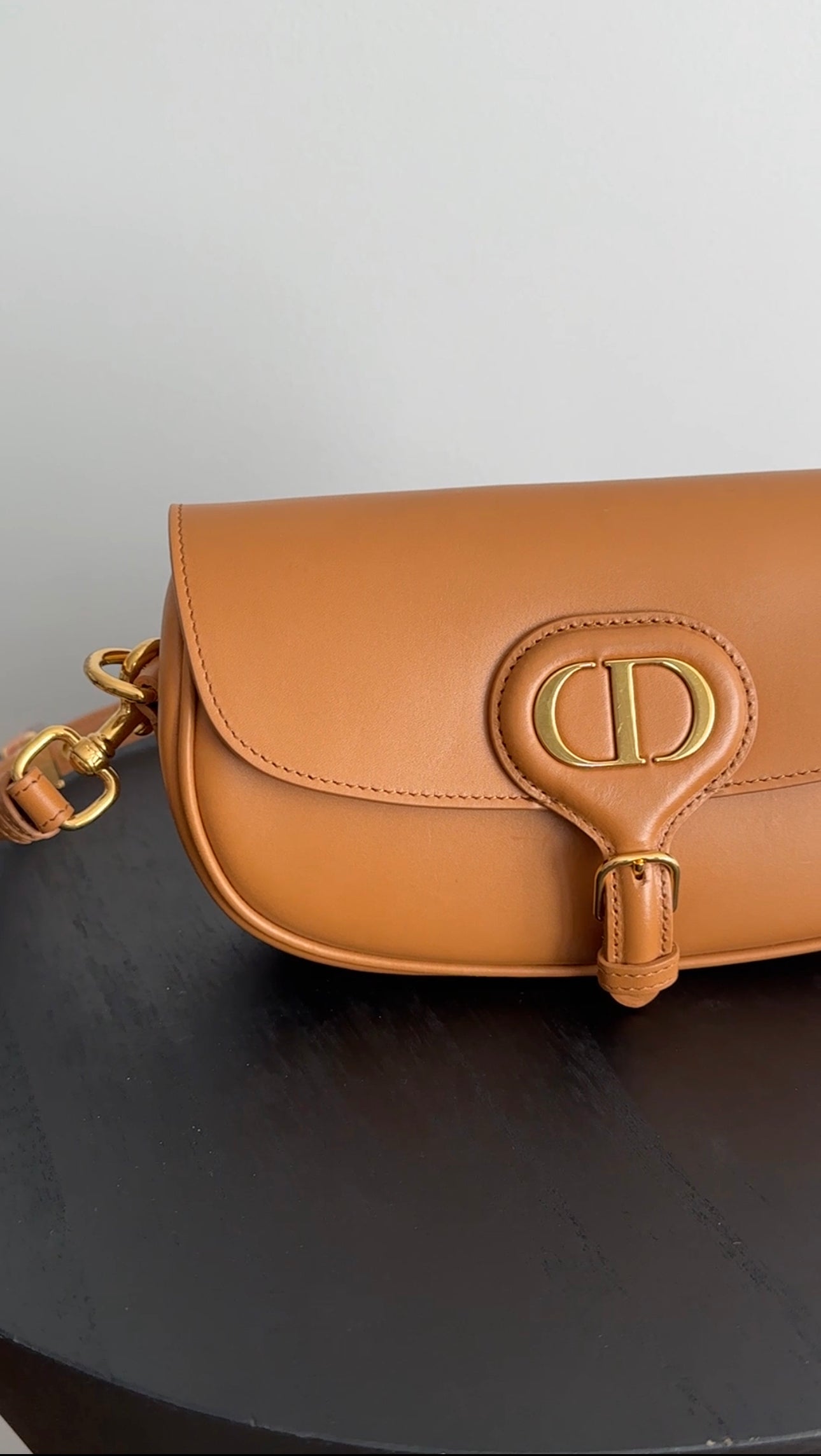 Dior Tan Box Calfskin East West Bobby Crossbody Bag - Luxury Leather Shoulder Purse for Women, Perfect for Date Night & Evening Events