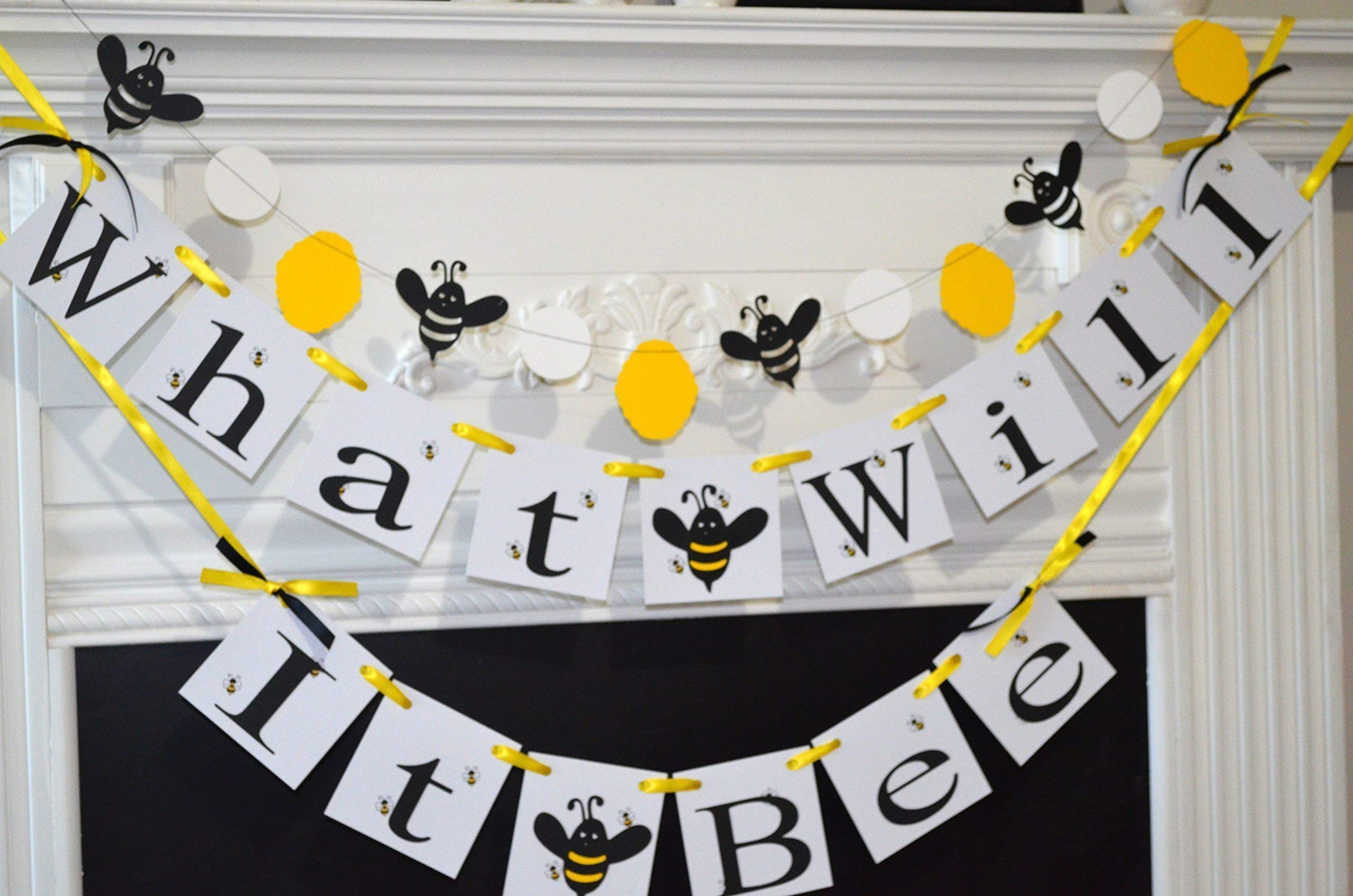 Bumble Bee Baby Shower Banner - Gender Reveal Party Decor - 'Mommy to Bee' & 'What Will It Bee' Theme - Perfect for Nursery Decorations & Gender Announcement Celebrations
