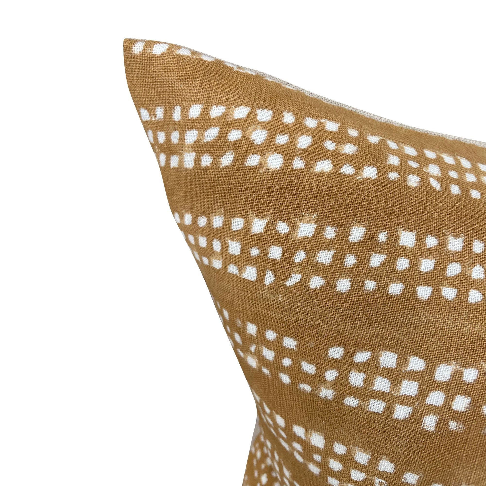 READY TO SHIP Mustard Linen Pillow Cover - Designer Nepsa Home Decor for Living Room, Bedroom & Sofa