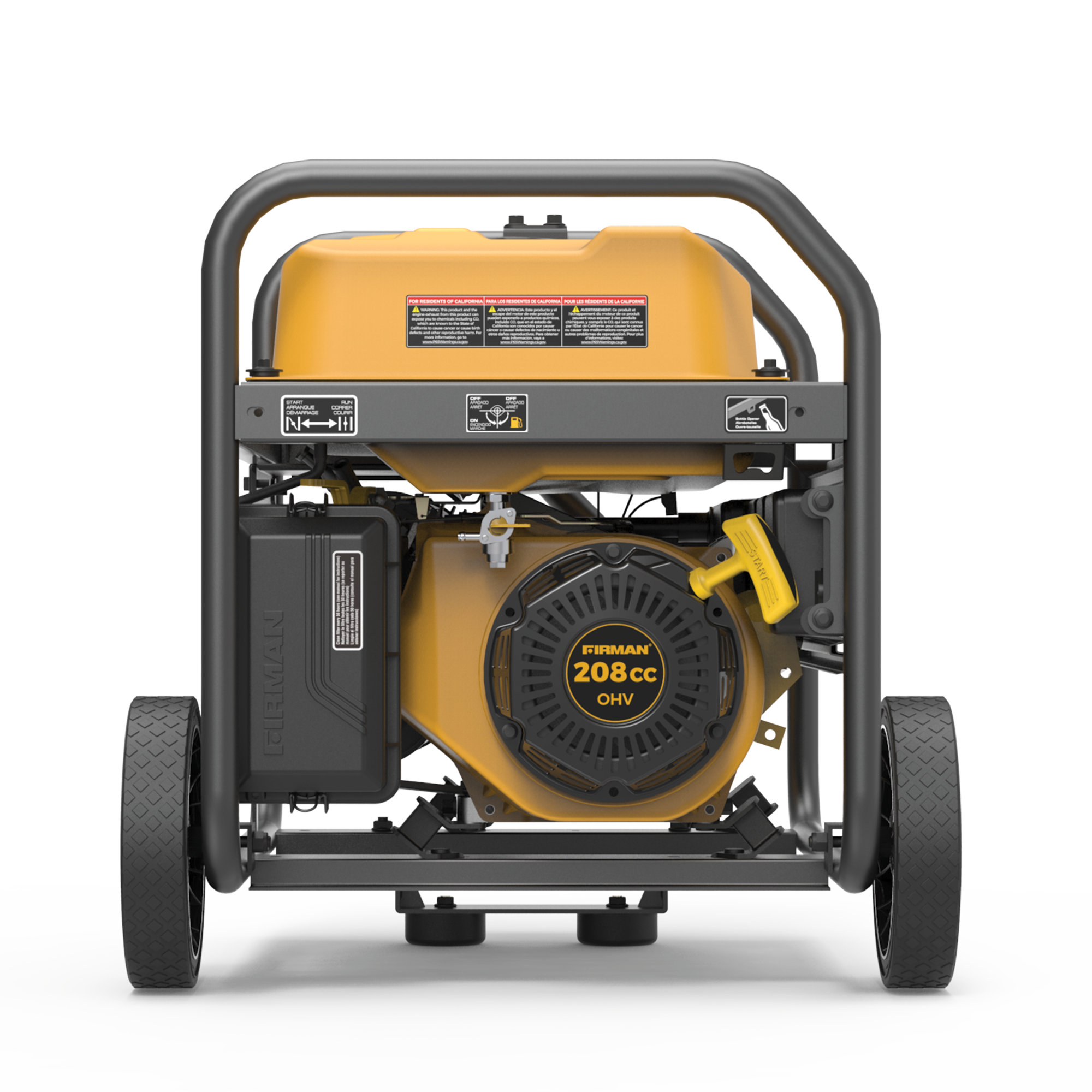 4550W Portable Gas Generator with Recoil Start & CO Alert - 120V Power for Camping, Emergencies & Outdoor Events