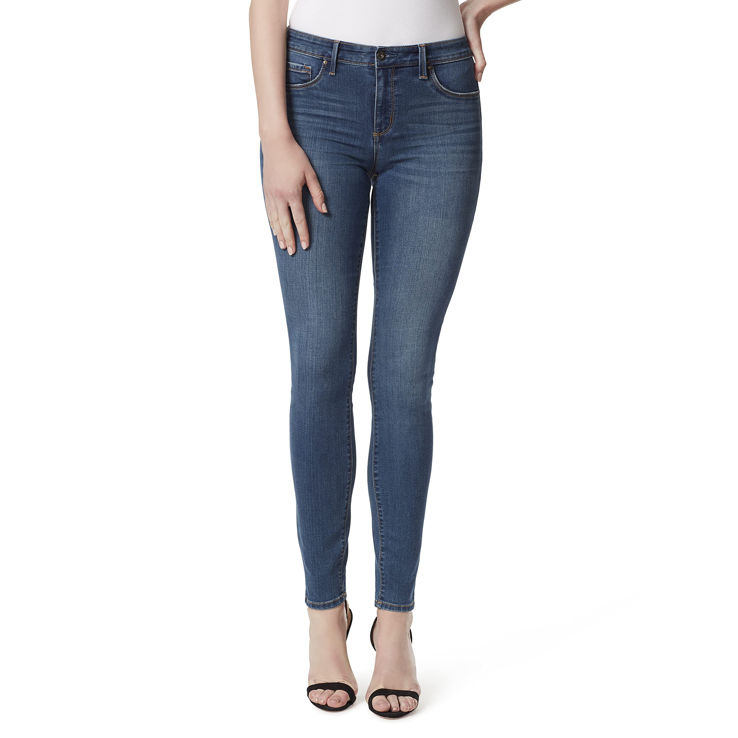 Jessica Simpson Women's Kiss Me Skinny Jeans - High Waist Stretch Denim Pants for Casual Wear & Night Out | Trendy Comfort Fit Jeans for Women