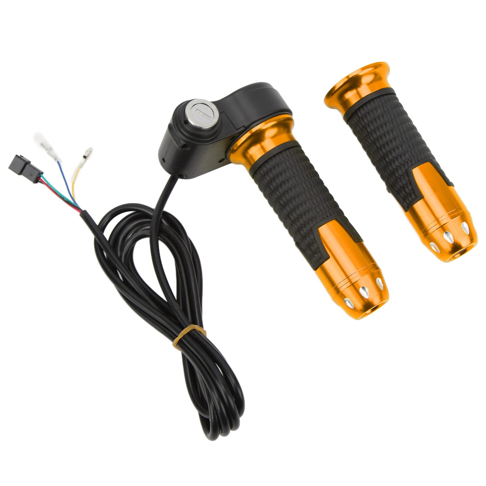 BTIHCEUOT Throttle Grips - 1 Pair Durable Handlebar Grips with Keys for Electric Scooters & Bikes - Perfect for Commuting, Off-Roading and Urban Riding