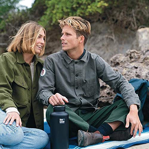 Klean Kanteen TK Wide Insulated Stainless Steel Water Bottle with Loop Cap - Perfect for Hiking, Camping, Gym & Outdoor Adventures