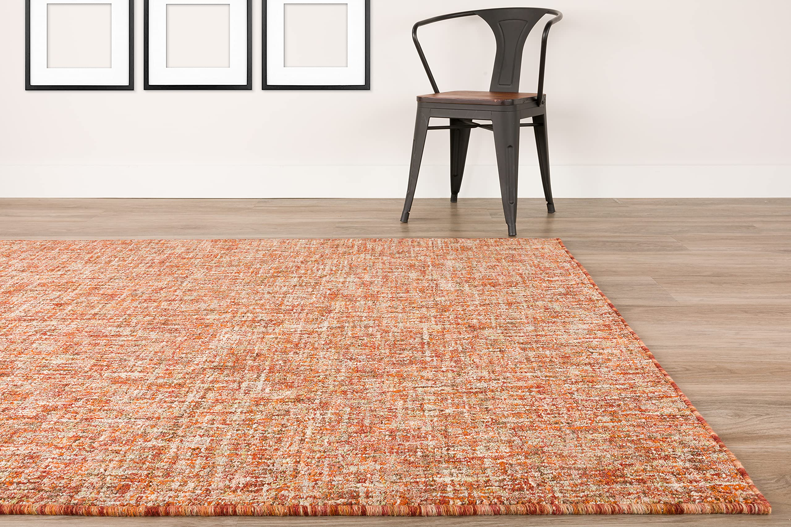 Addison Rugs Winslow AWN31 Spice 9’ x 13’ Rectangle Soft Wool Blend Area Rug - Handmade Durable Floor Covering for Bedroom, Living Room, Dining Room | Cozy Home Decor & Perfect for High Traffic Areas