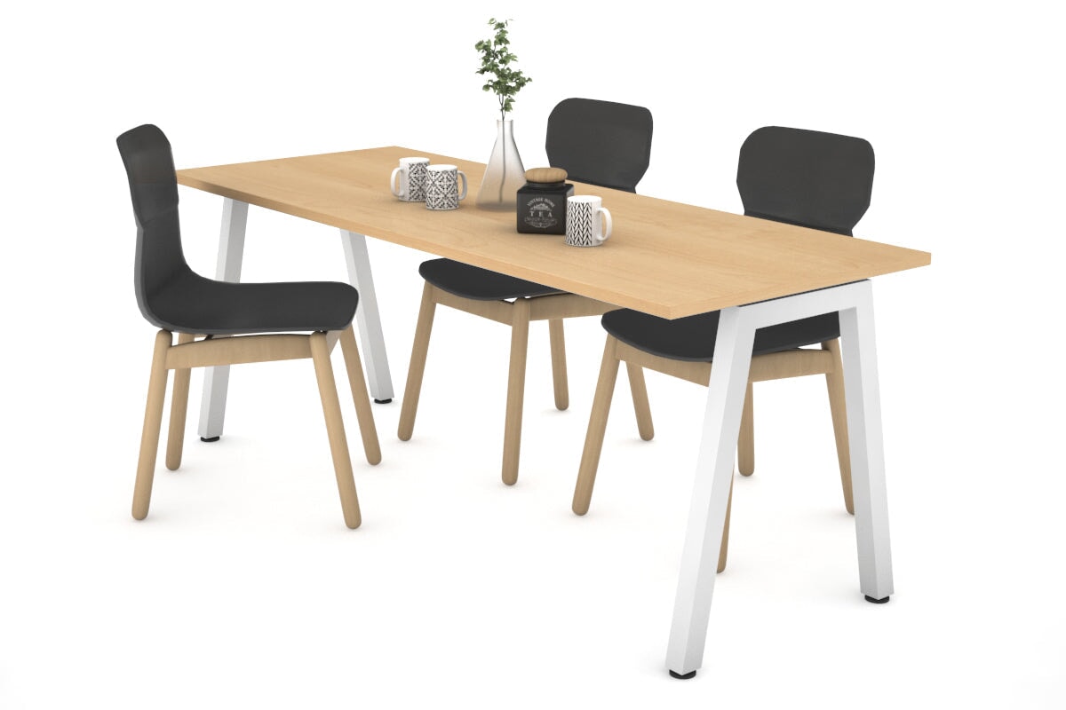 Quadro A Legs Table - 1600L x 700W Modern Dining Table for Home & Office | Perfect for Dining Rooms, Kitchens, Conference Rooms & Workspaces