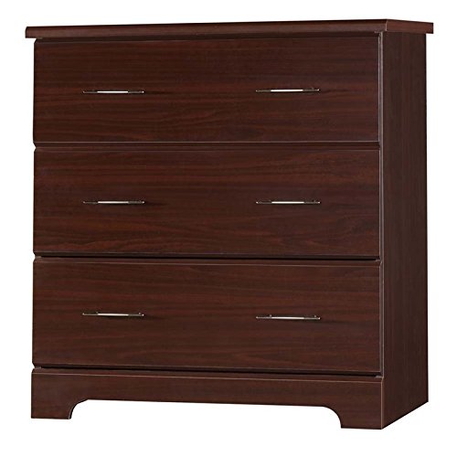 Rosebery Kids Traditional Wood 3-Drawer Chest in Espresso - Solid Wood Dresser for Nursery, Bedroom & Playroom Storage - Perfect for Organizing Toys, Clothes & Kids' Accessories
