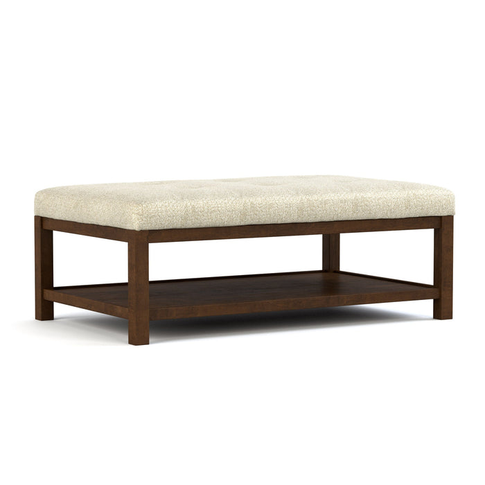 Origins Tufted Grid Cocktail Ottoman - Stylish Footrest & Extra Seating for Living Room, Bedroom or Office - Perfect Home Decor Accent